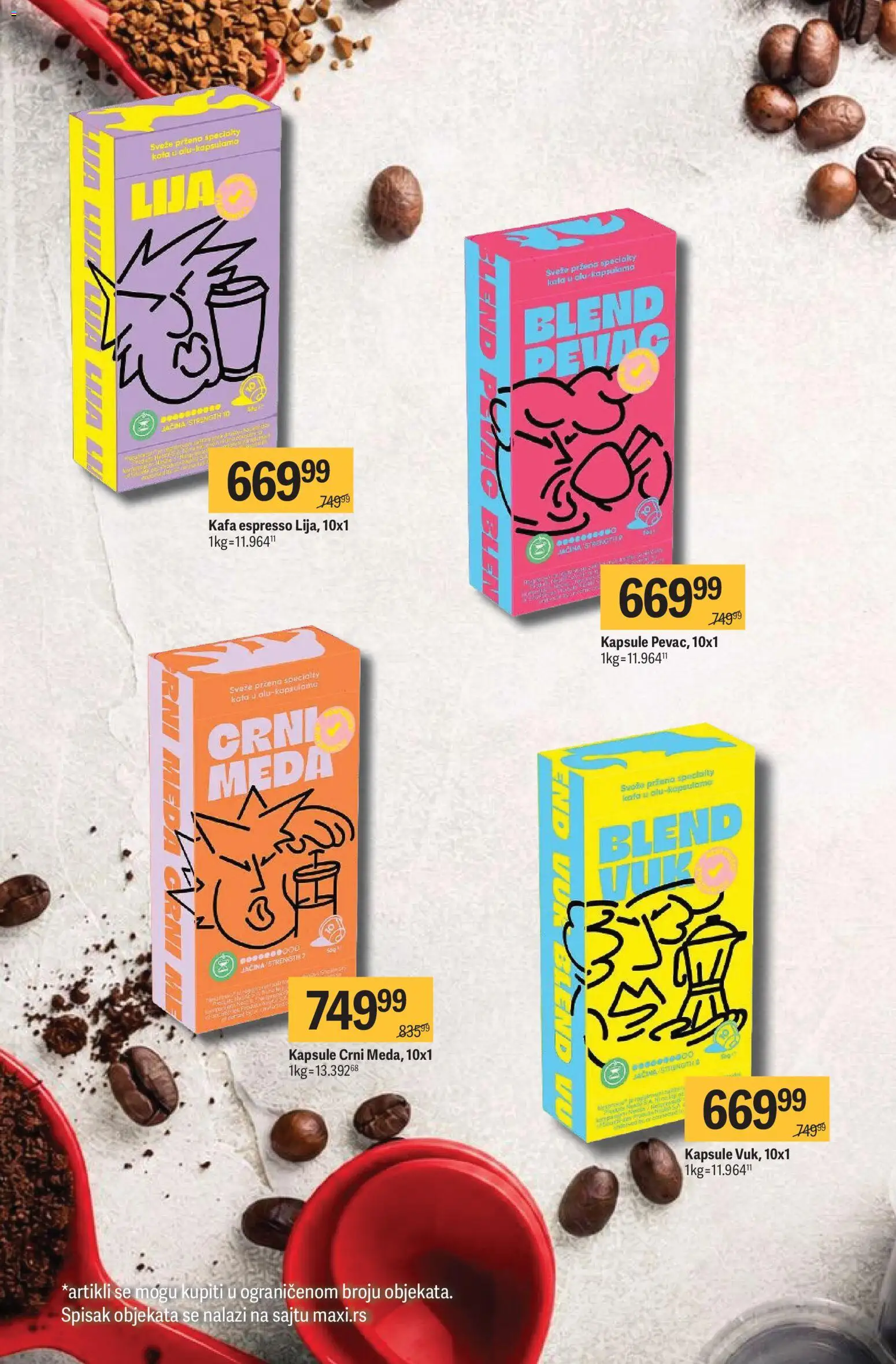Mega Maxi katalog - važi od 24.09.2026 | Strana: 16 | Proizvode: Kapsule, Kafa