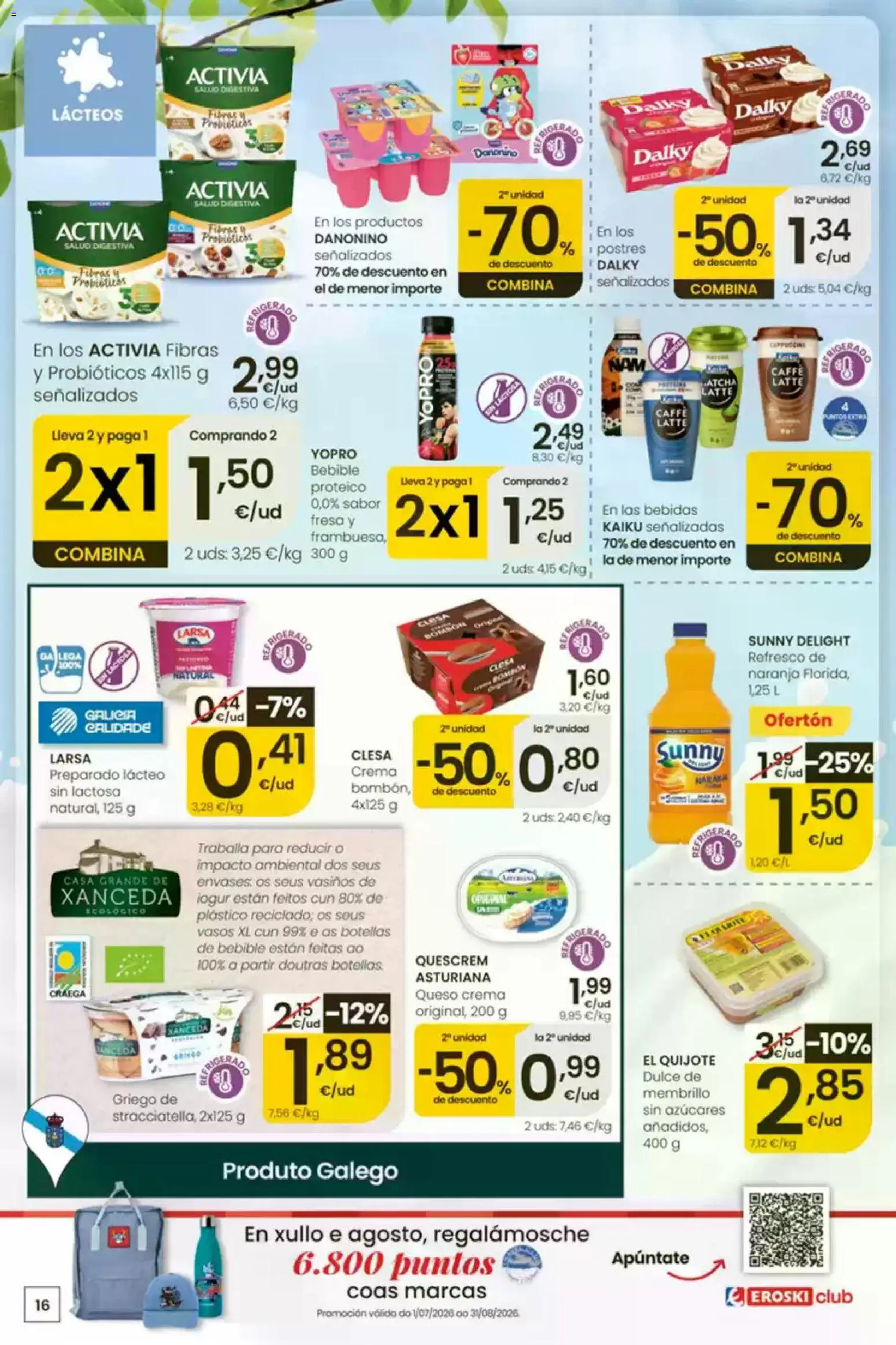 Eroski É bo que sexa de aquí │ válido desde el 30/07/2026 | Página: 16 | Productos: Queso, Vasos, Crema
