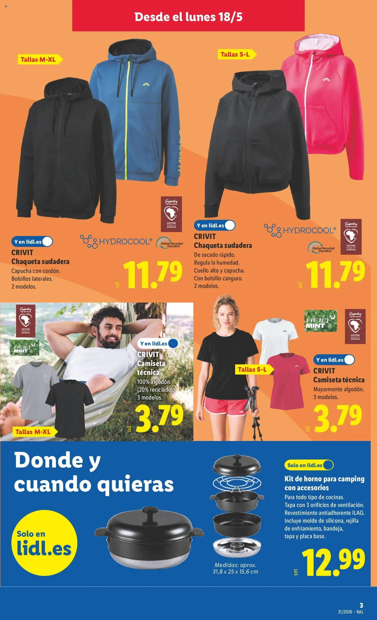 Lidl folleto de bazar │ válido desde el 18.05.2026 | Página: 7 | Productos: Sudadera, Chaqueta, Horno