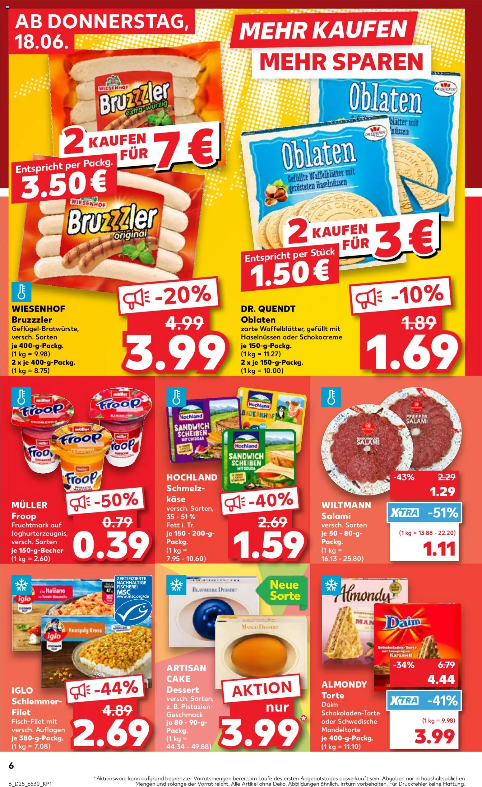 Kaufland Německo leták - Frankfurt (Oder) od 18.06.2026 | Strana: 6 | Produkty: Mango, Filet, Kaše