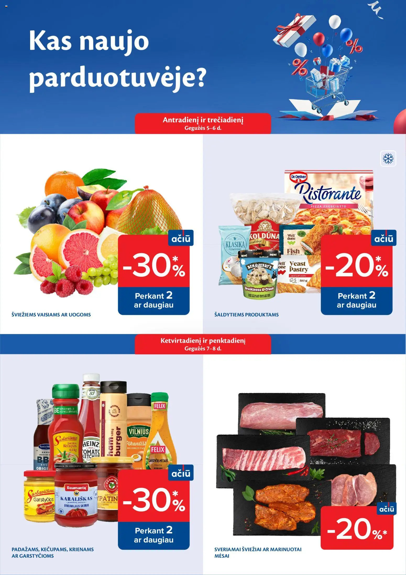 MAXIMA akcijos nuo 05.05.2026 | Puslapis: 2 | Prekių: Pomidorų padažas, Plombyras, Padažas, Kečupas