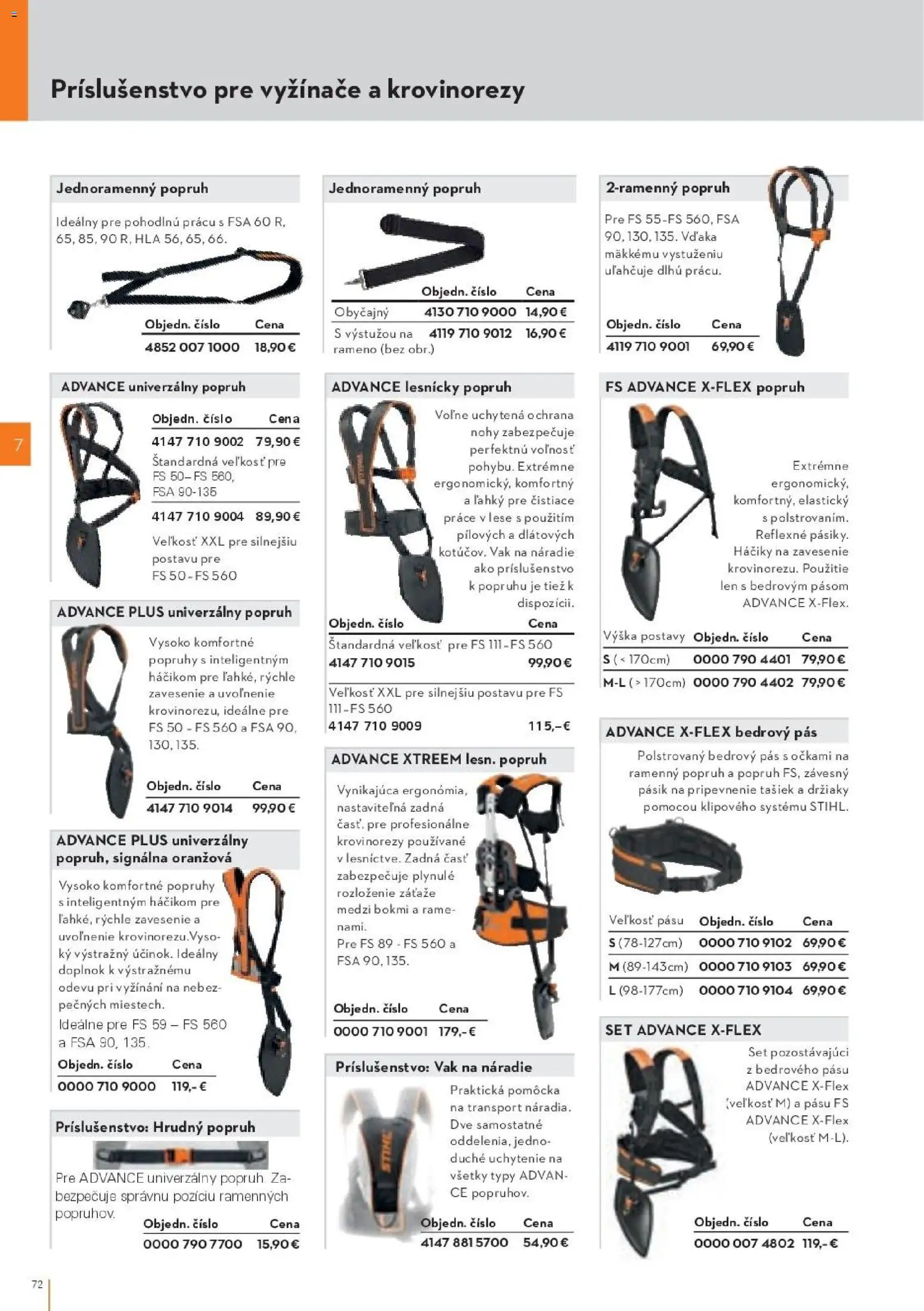 Nové STIHL akcie – leták je platný od 19.08.2026 | Strana: 72 | Produkty: Pás, Vyžínače, Náradie
