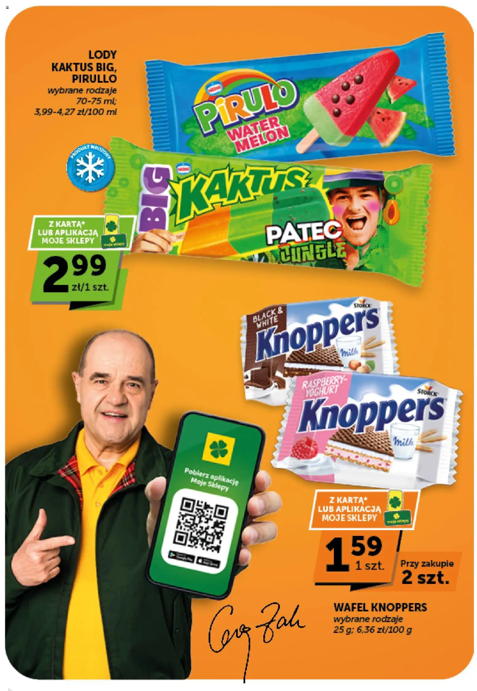 Groszek gazetka - Minimarket od 06.08.2026 | Strona: 6 | Produkty: Knoppers, Melon, Lody Kaktus, Lody