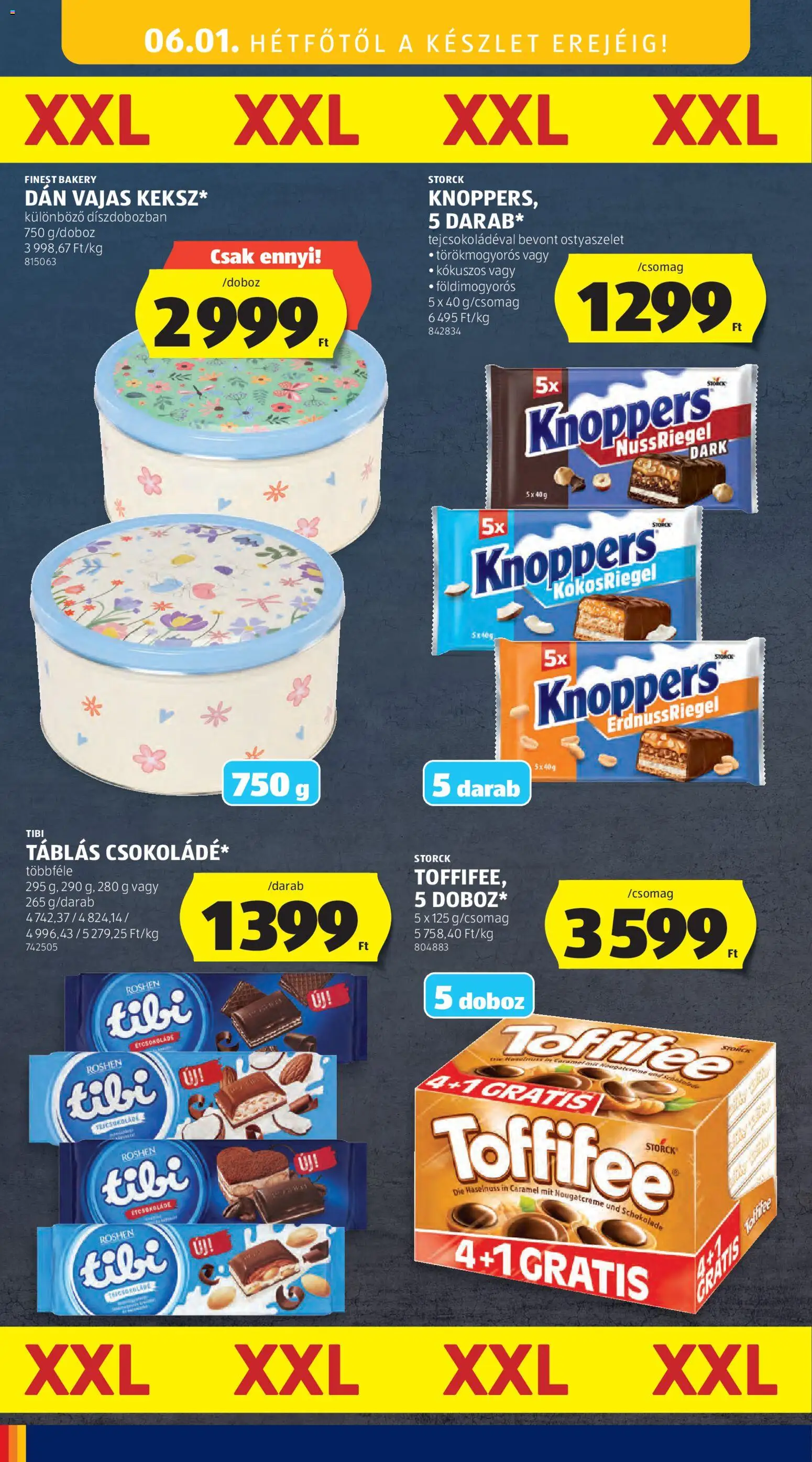 Aldi akciós ujság - amely érvényes a következő dátumtól: 28.05.2026 | Oldal: 50 | Termékek: Ostyaszelet, Doboz, Toffifee
