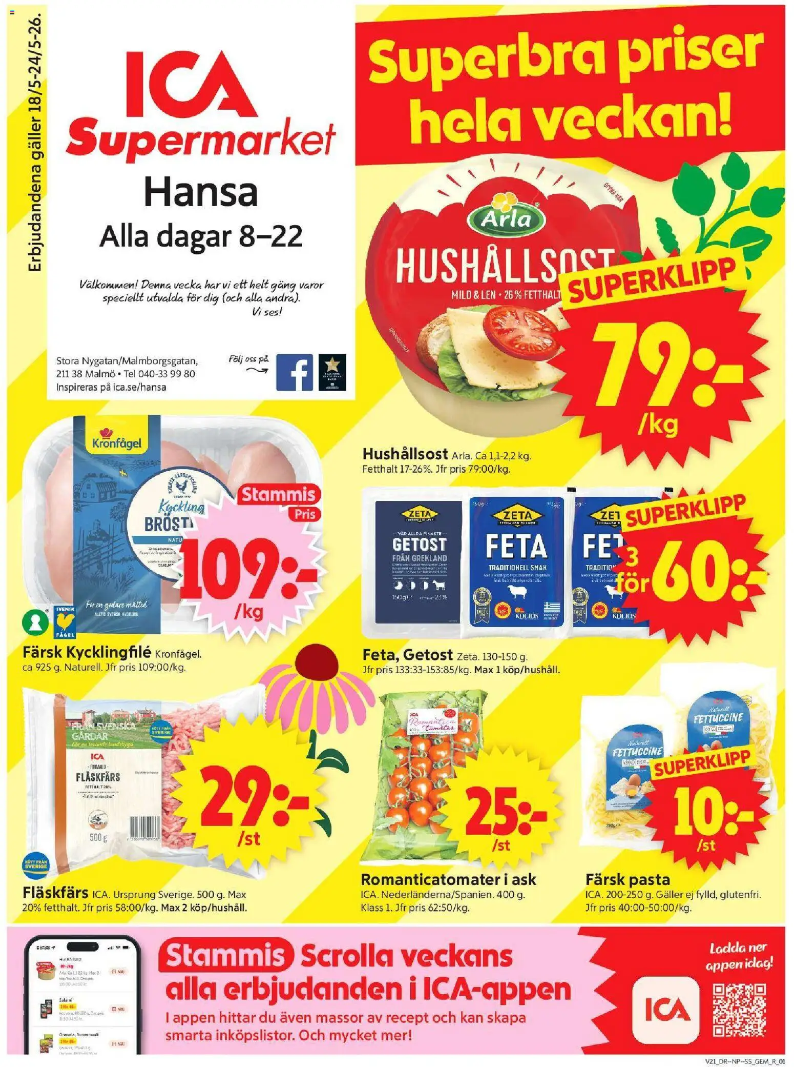 ICA Supermarket reklamblad aktuell från 18.05.2026 | Sida: 1