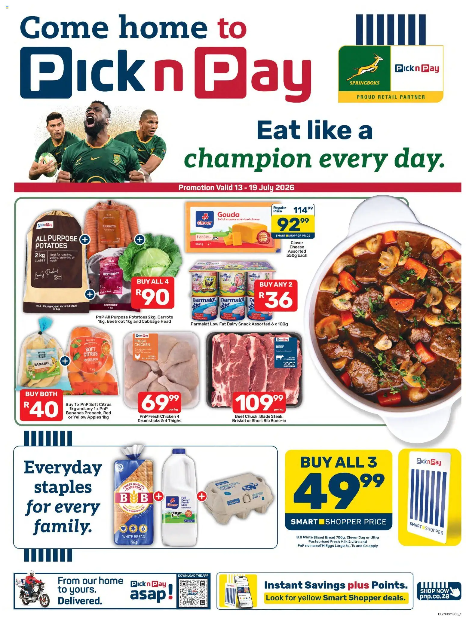 Pick n Pay Specials (13/07/2026 catalogue cover