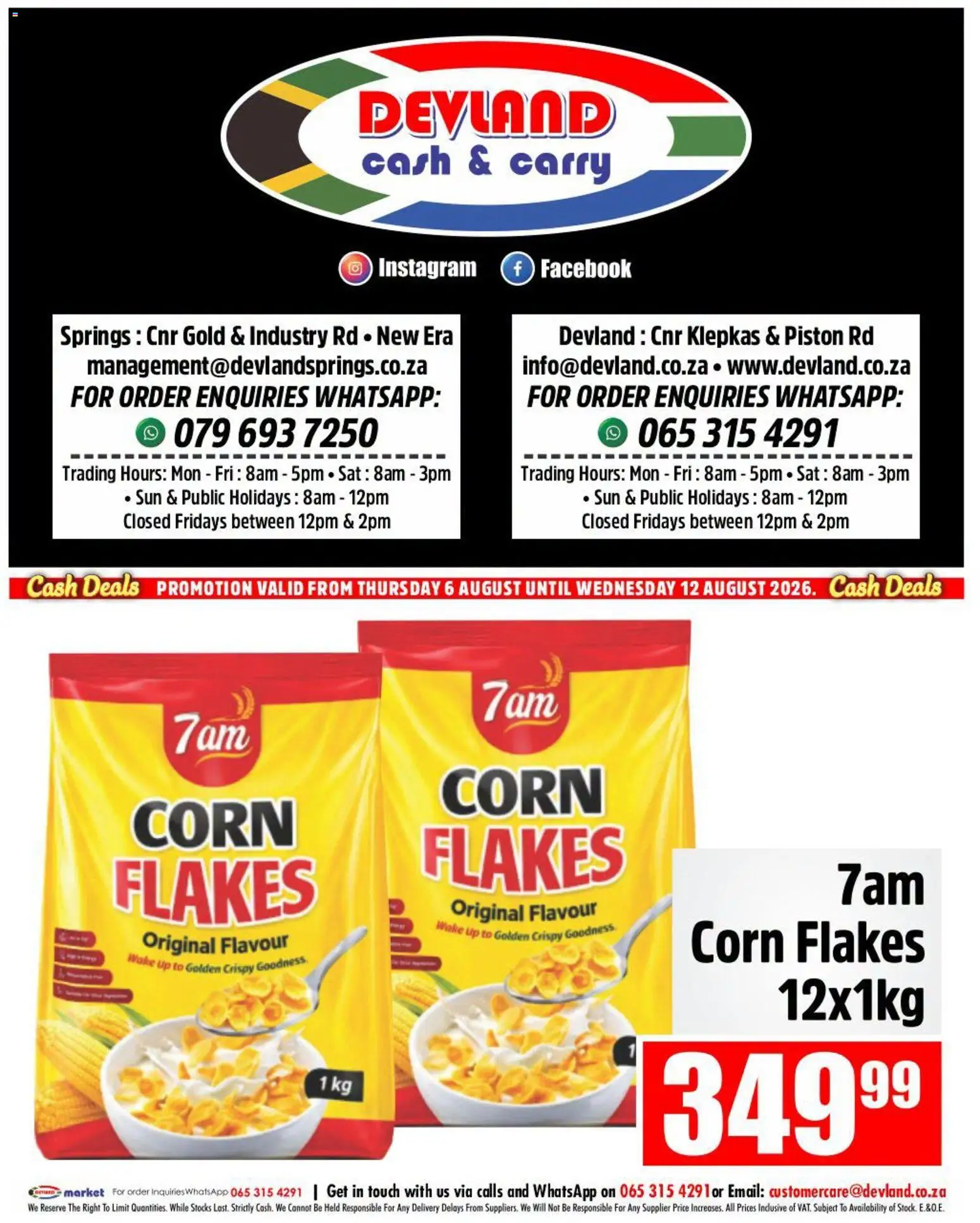 New Devland catalogue – valid from 06/08/2026 | Page: 2 | Products: Corn, Flakes