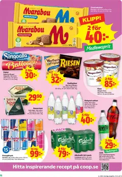 Stora Coop erbjudanden - Förhandsvisning av reklamblad från butik Stora Coop aktuell från 19/10/2026 | Sida: 12 | Produkter: Alkoholfri öl, Vatten, Chokladkakor, Glass