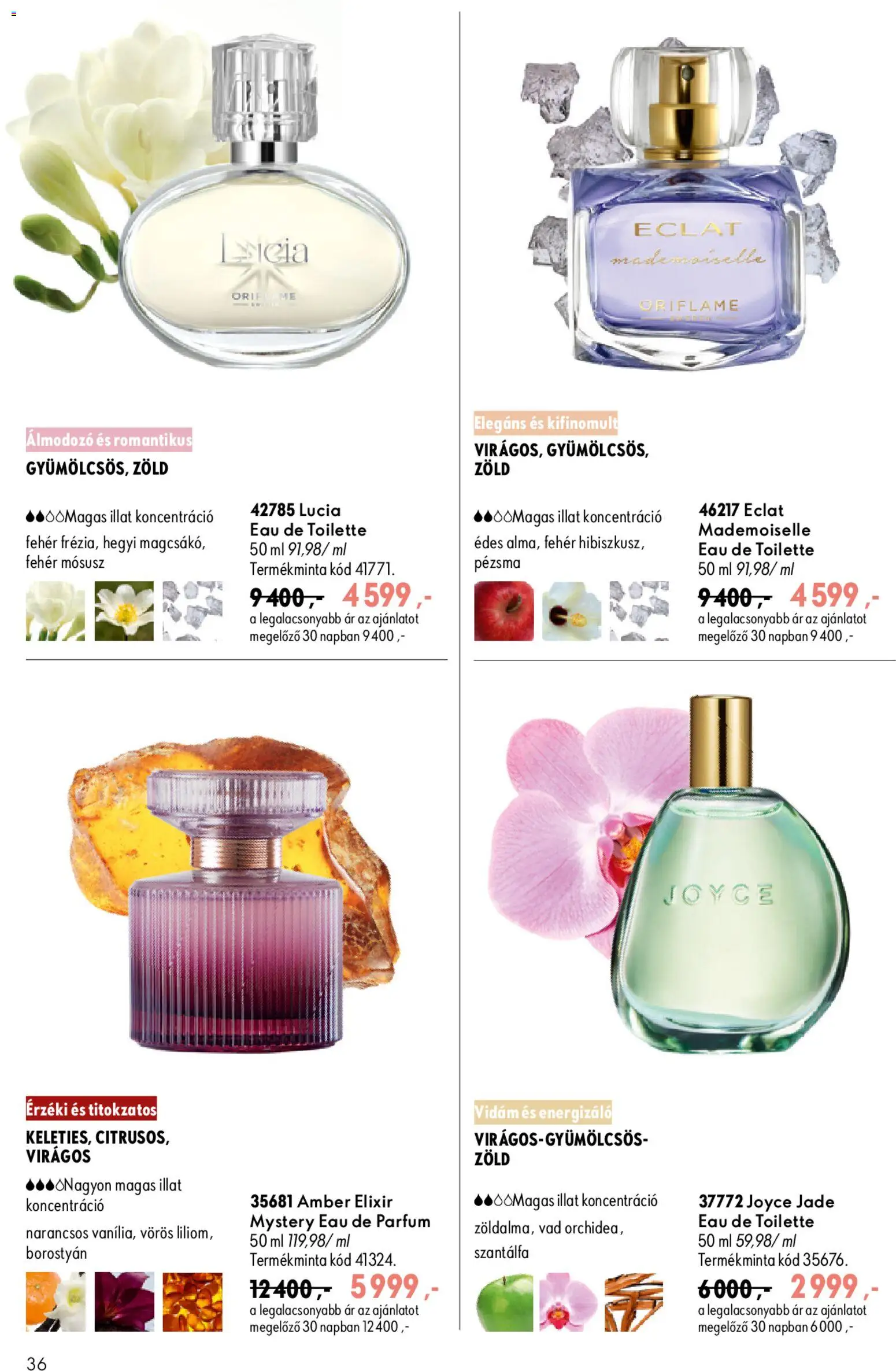 Oriflame akciós ujság - amely érvényes a következő dátumtól: 2026.09.09. | Oldal: 36 | Termékek: Parfüm