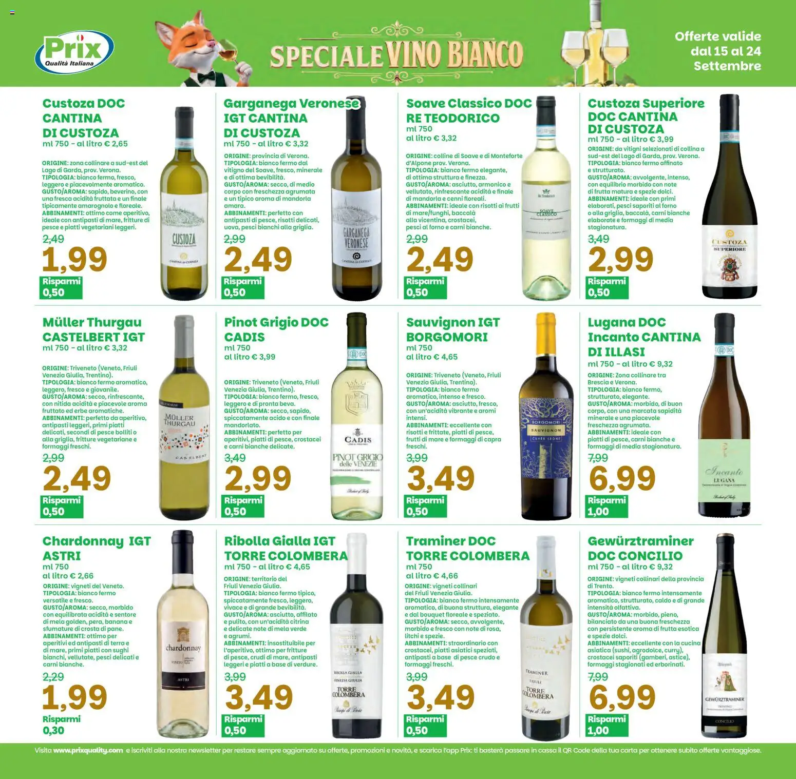 Volantino Prix del 15/09/2026 | Pagina: 13 | Prodotti: Erbe, Frutta esotica, Frutta, Forno