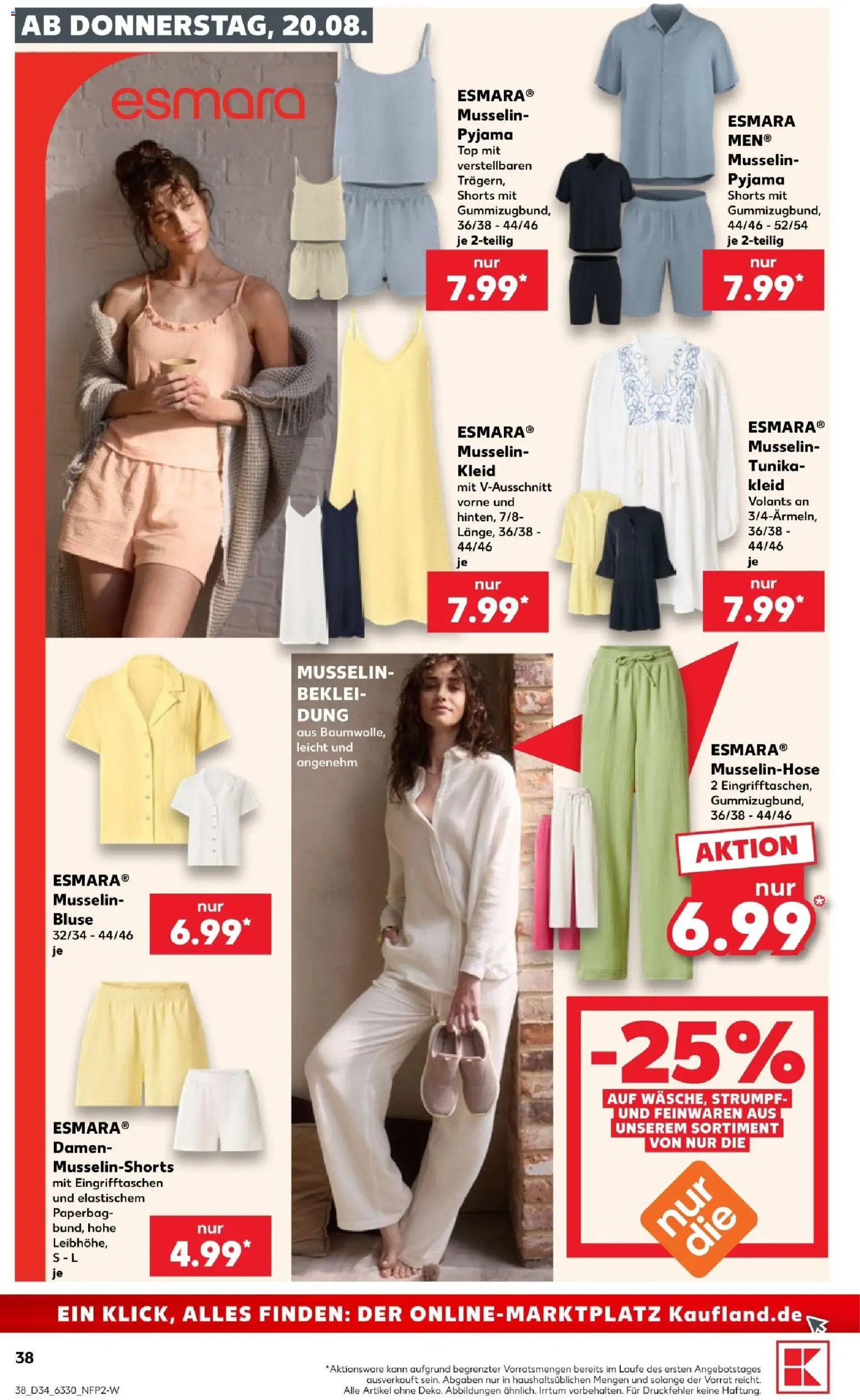 Kaufland Prospekt Hamburg – gültig ab 20.08.2026 | Seite: 40 | Produkte: Top, Bluse, Pyjama, Kleid