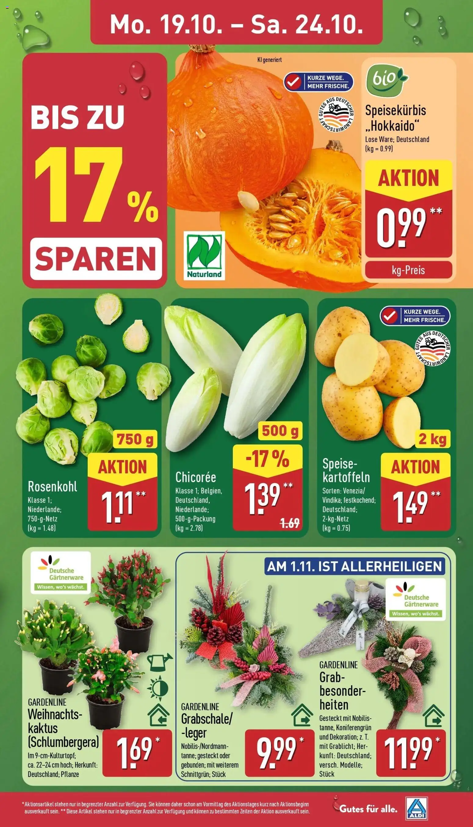 Aldi Aktueller Prospekt (ab 19.10.2026) » Angebote Online | Seite: 3 | Produkte: Kartoffeln