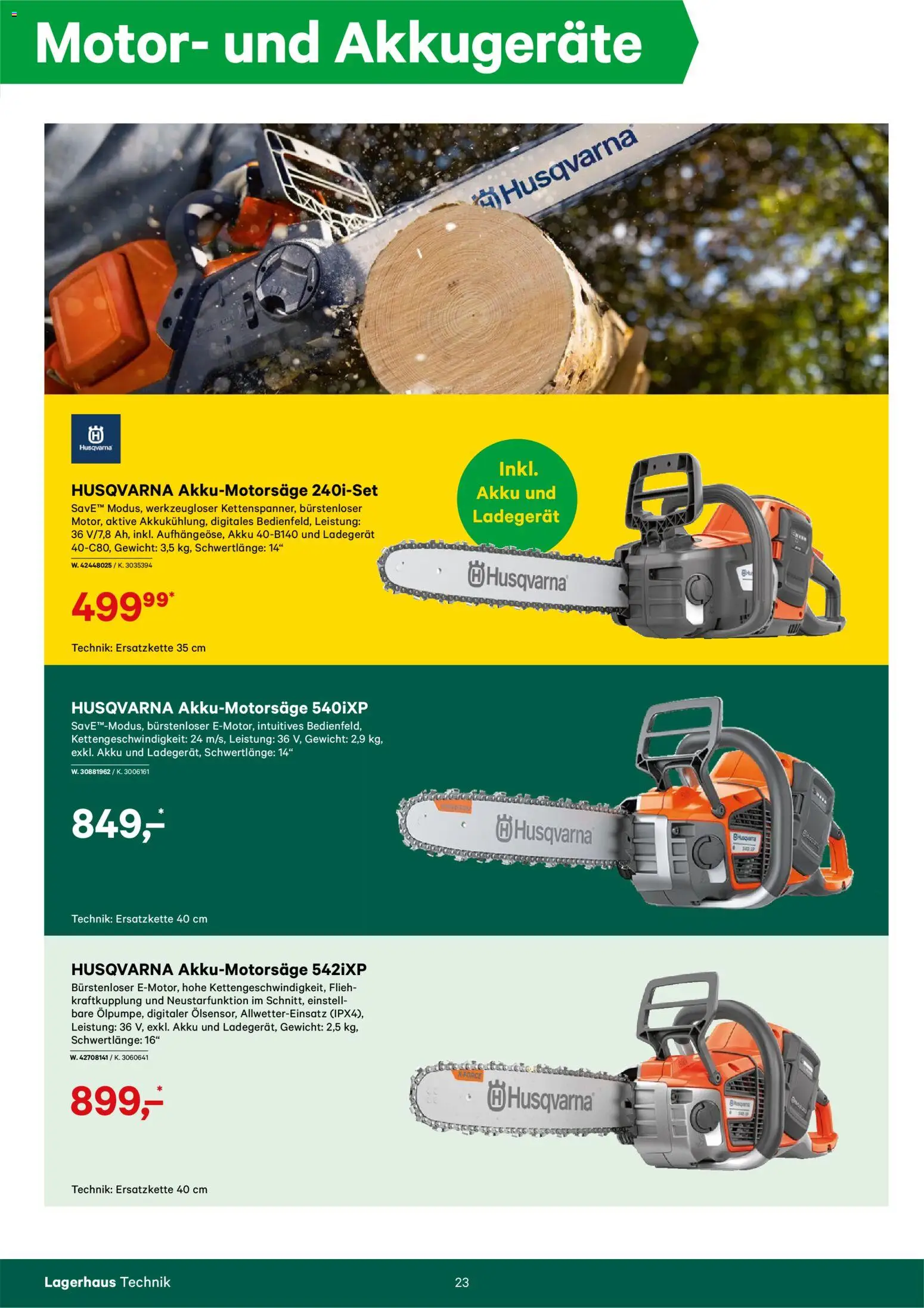 Lagerhaus Forstkatalog gültig ab 01.01.2025 | Seite: 23 | Produkte: Gewicht