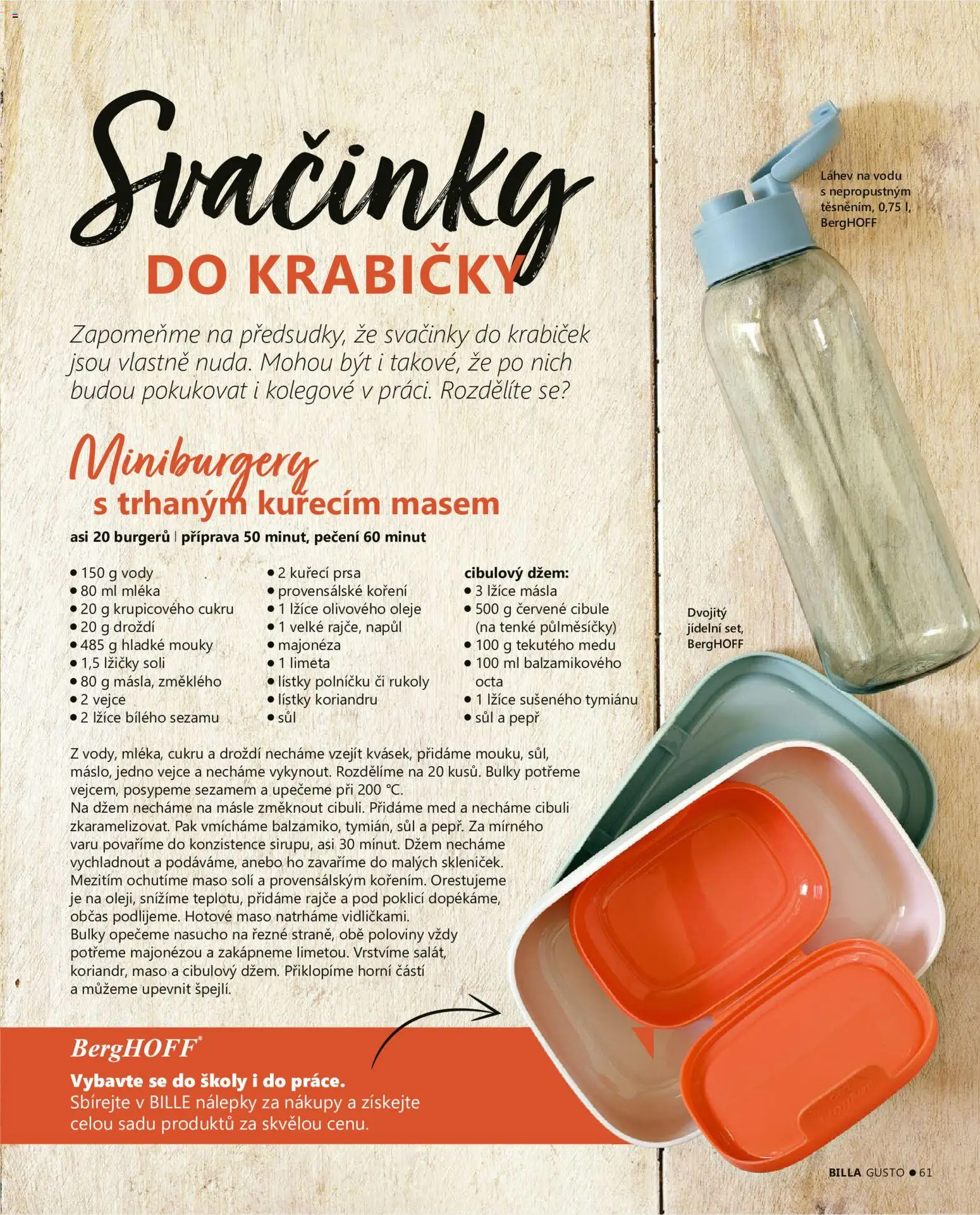 Billa leták - Gusto: Podzim 2026 od 01.09.2026 | Strana: 61 | Produkty: Kuřecí prsa, Lžíce, Cibule, Sůl
