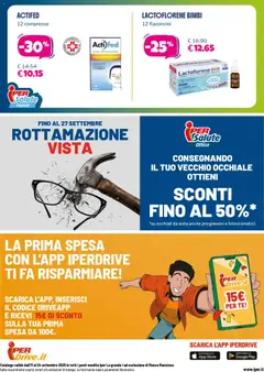 Anteprima del volantino Iper volantino Benessere valido a partire dal 11/09/2026 | Pagina: 24 | Prodotti: Tè, Occhiali, Occhiali da vista