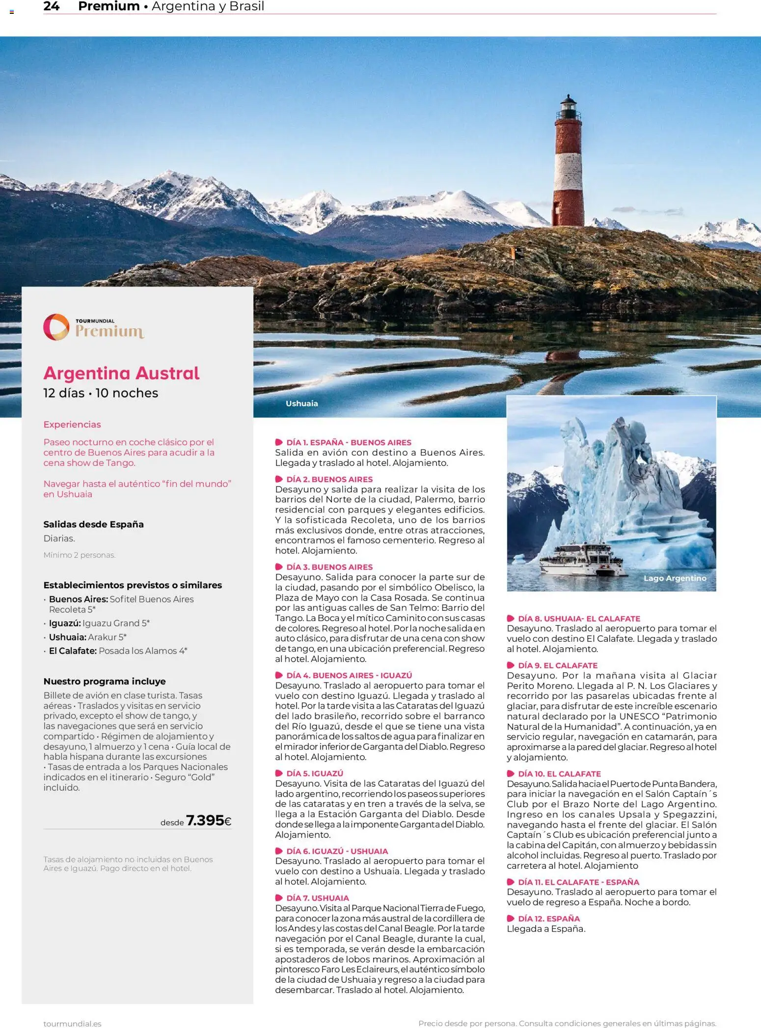 Viajes El Corte Inglés Argentina y Brasil │ válido desde el 01/06/2026 | Página: 24 | Productos: Salón, Navegación, Tierra, Agua