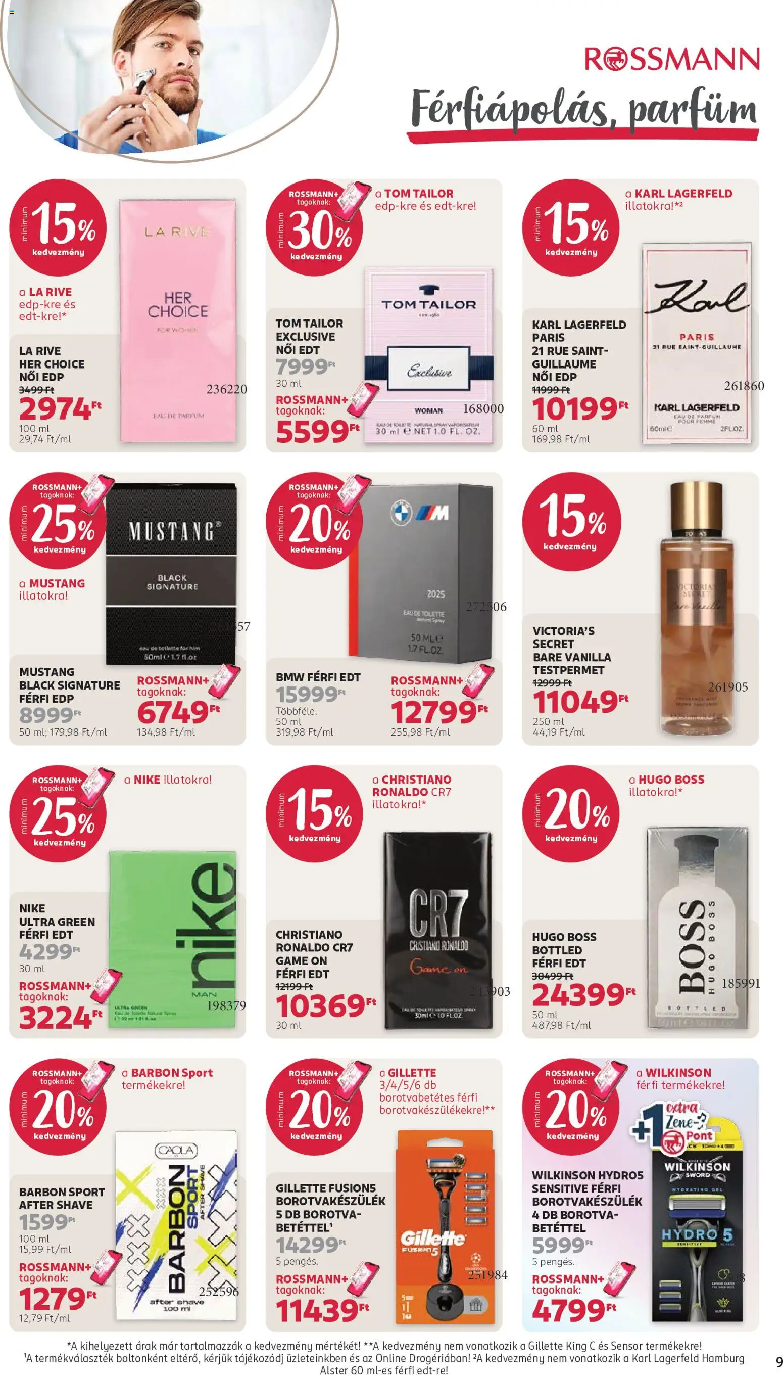 Rossmann akciós ujság - amely érvényes a következő dátumtól: 2026.10.05. | Oldal: 11 | Termékek: Hugo Boss, Gillette, Nike, Gél