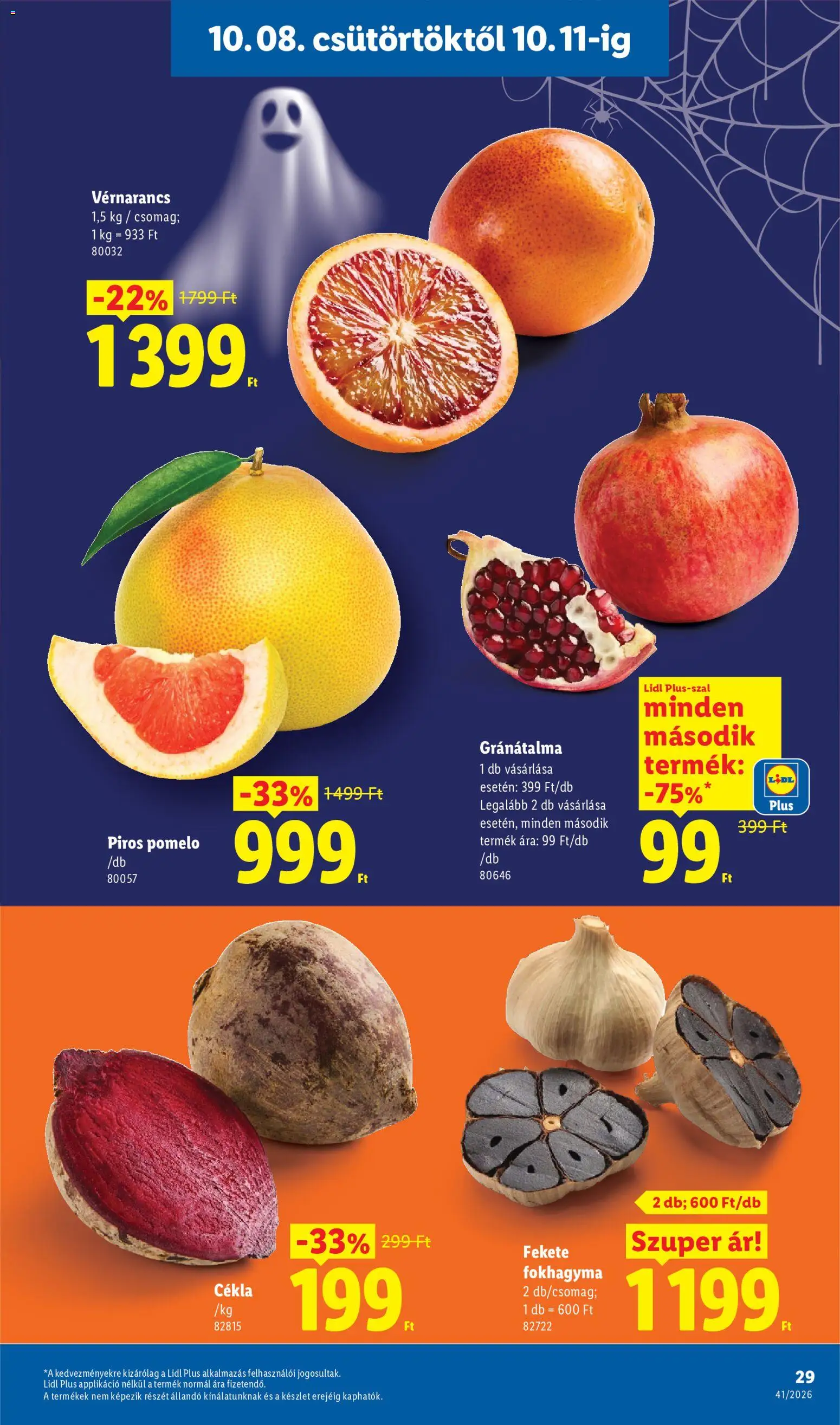 Lidl akciós ujság - amely érvényes a következő dátumtól: 2026.10.08. | Oldal: 29