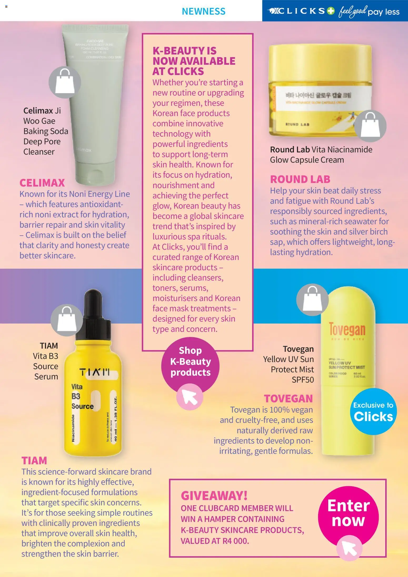 New Clicks catalogue – valid from 01.06.2026 | Page: 9 | Products: Serum, Mask, Cream, Foam