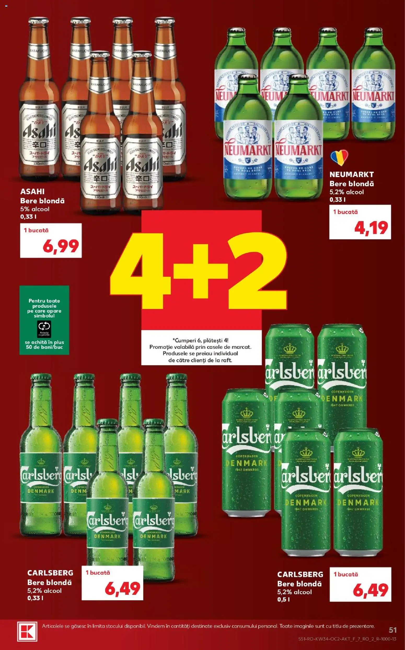 Kaufland RO akciós ujság - amely érvényes a következő dátumtól: 2026.08.19. | Oldal: 51