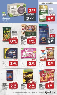 Combi Prospekt ab 20.07.2026 gültig | Seite: 25 | Produkte: Kaffee, Funny frisch, Paprika, Movenpick kaffee