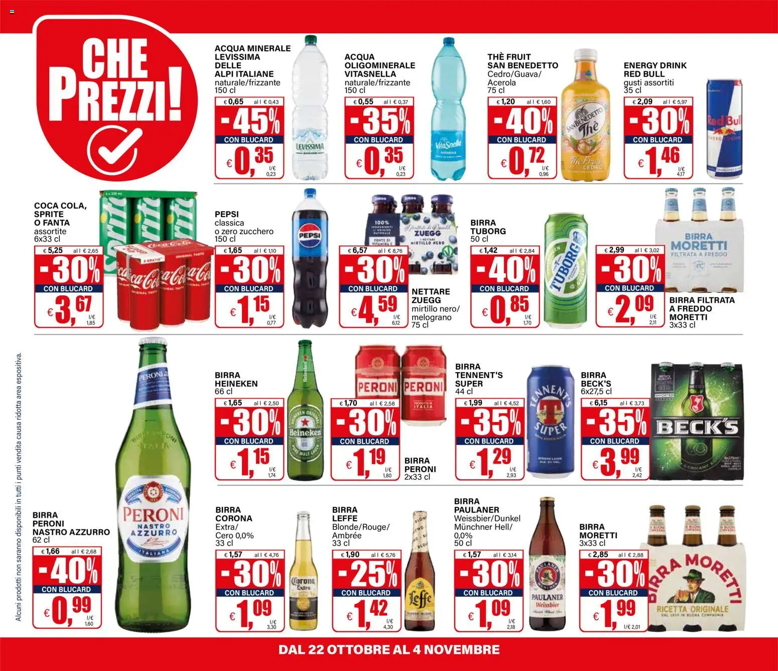 Volantino Il Gigante del 22/10/2026 | Pagina: 12 | Prodotti: Birra Heineken, Acqua, Sprite, Birra Peroni