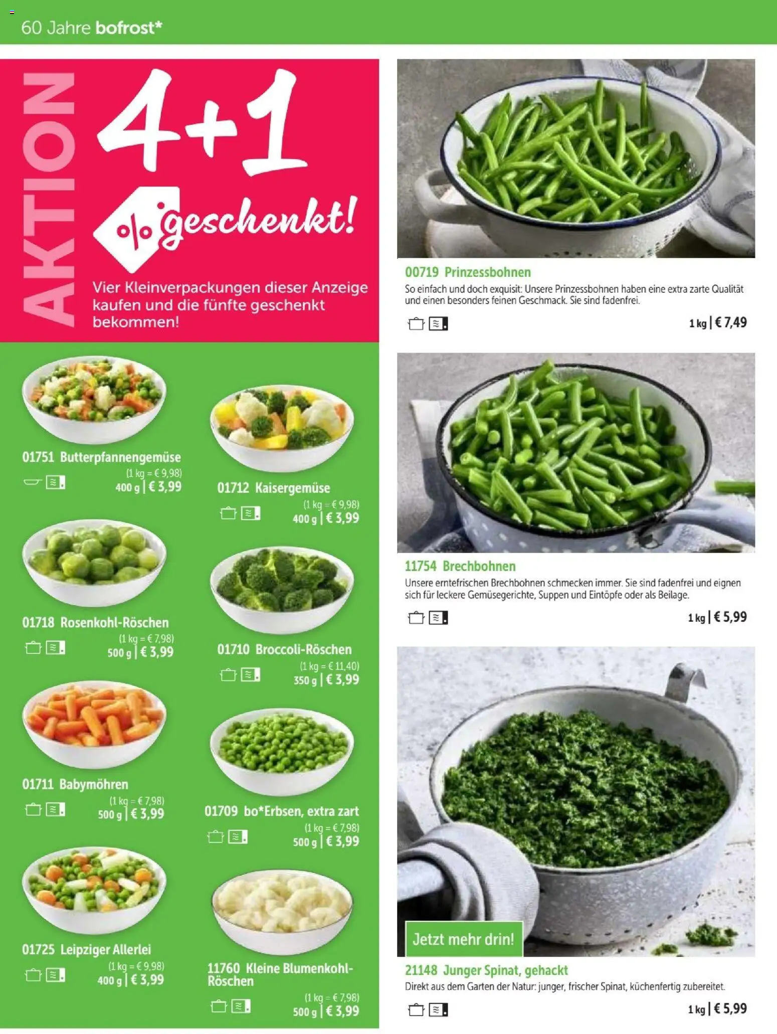 Bofrost Katalog – gültig ab 07.09.2026 | Seite: 40 | Produkte: Blumenkohl