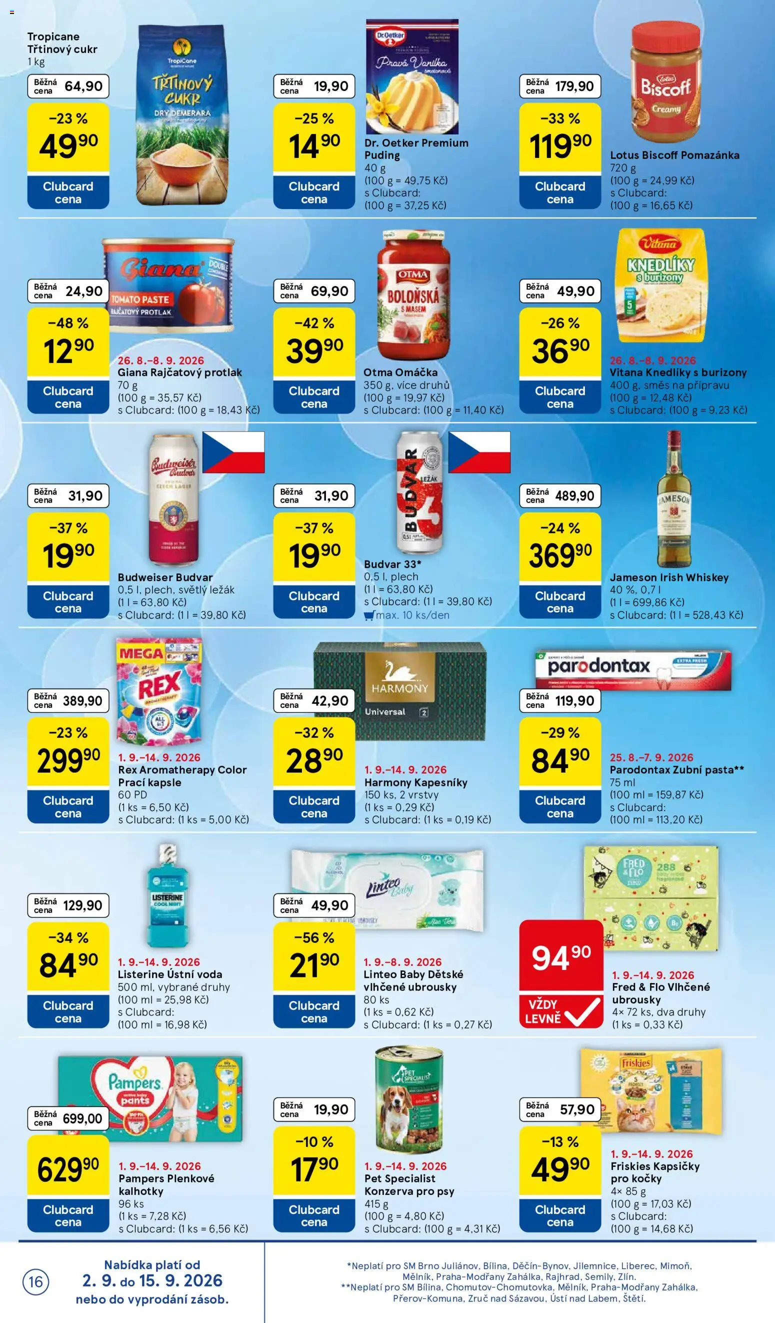 Tesco leták - Supermarket od 02.09.2026 | Strana: 16