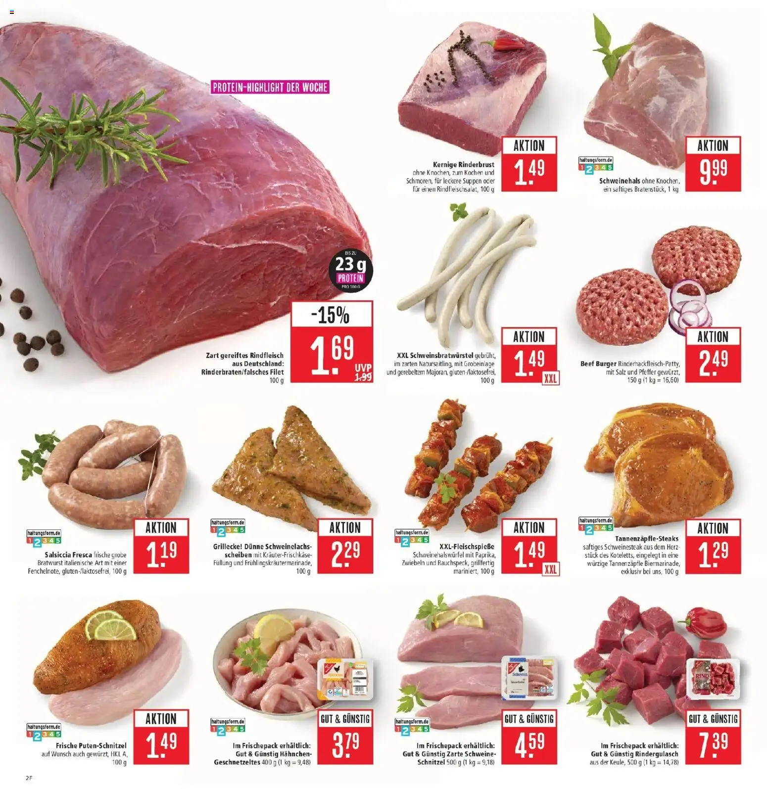 Marktkauf Prospekt Friedrichshafen (ab 24.08.2026) » Angebote online | Seite: 2 | Produkte: Hahnchen, Bratwurst, Salz, Eis