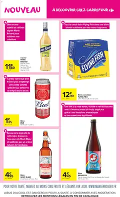 Carrefour Market - Prévisualisation de Carrefour Market Les nouveautés d'aout valide à partir de 04/08/2026 | Page: 7 | Produits: Liqueur, Bière blonde, Bière aromatisée, Fruits tropicaux