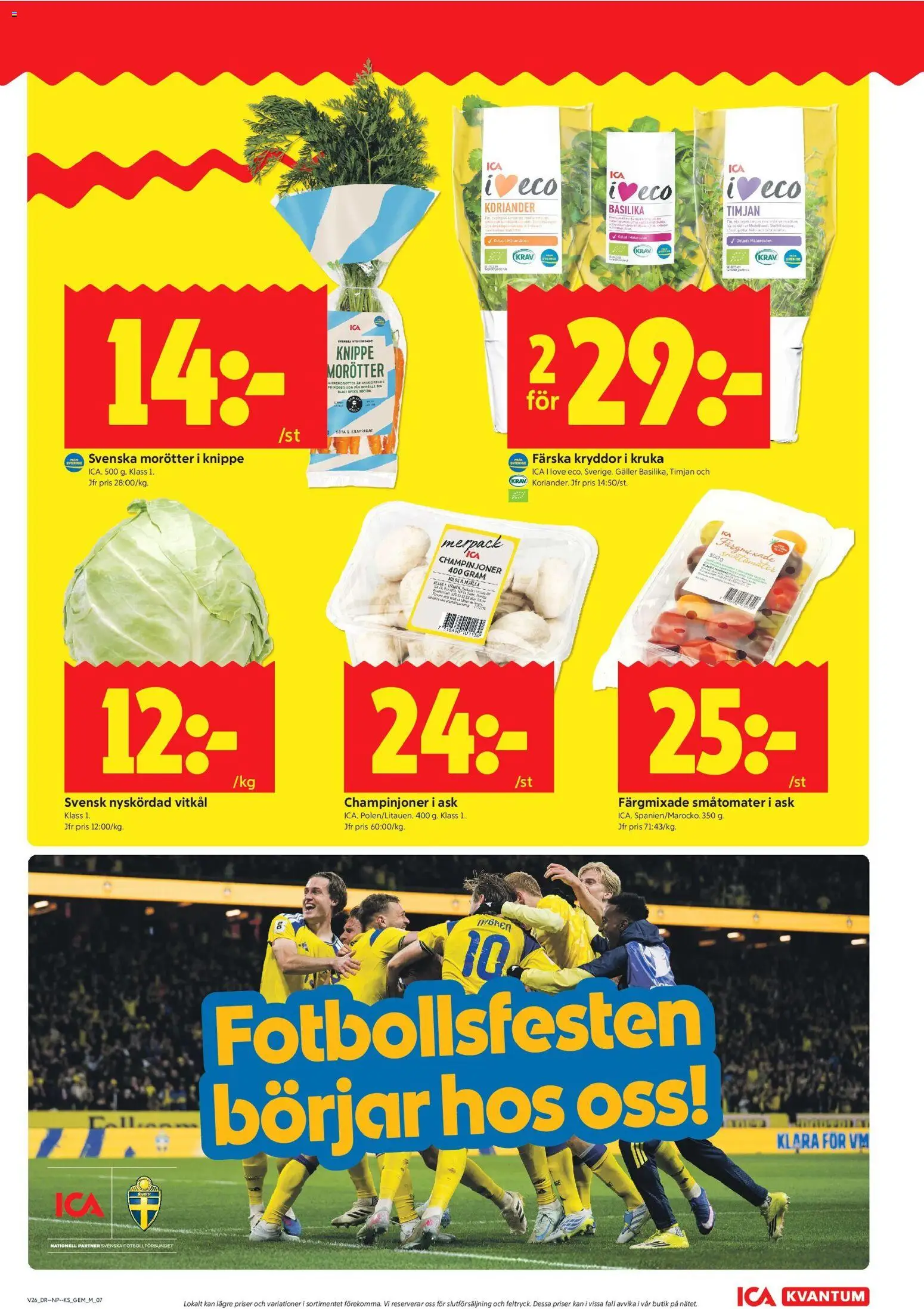 ICA Kvantum reklamblad aktuell från 22/06/2026 | Sida: 7