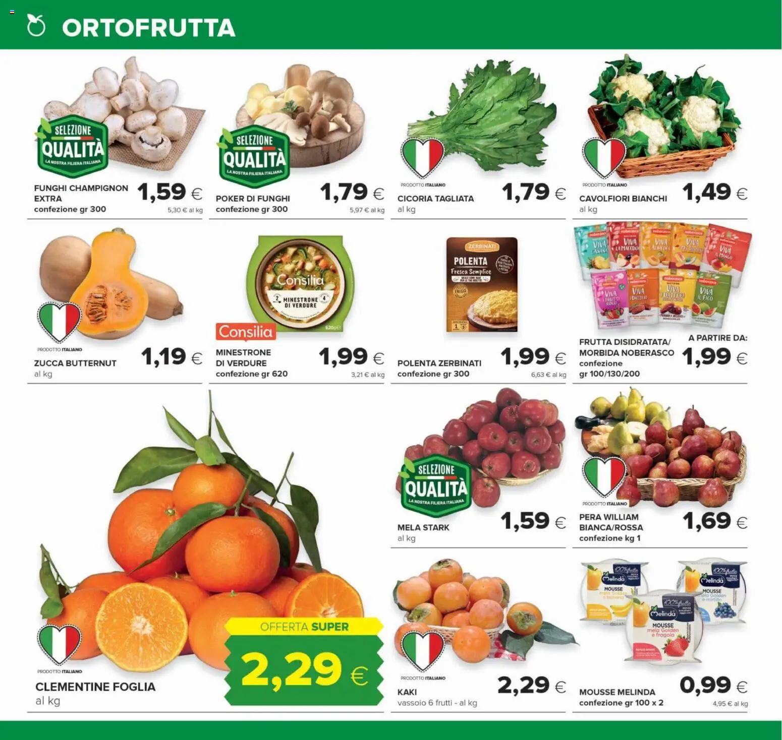 Volantino Oasi del 22/10/2026 | Pagina: 4 | Prodotti: Frutta, Funghi, Pera, Vassoio