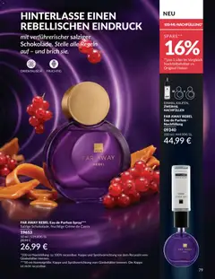 AVON Katalog Juni 2026 ab 01.06.2026 gültig | Seite: 79 | Produkte: Parfüm, Creme, Eau de Parfum, Kappe