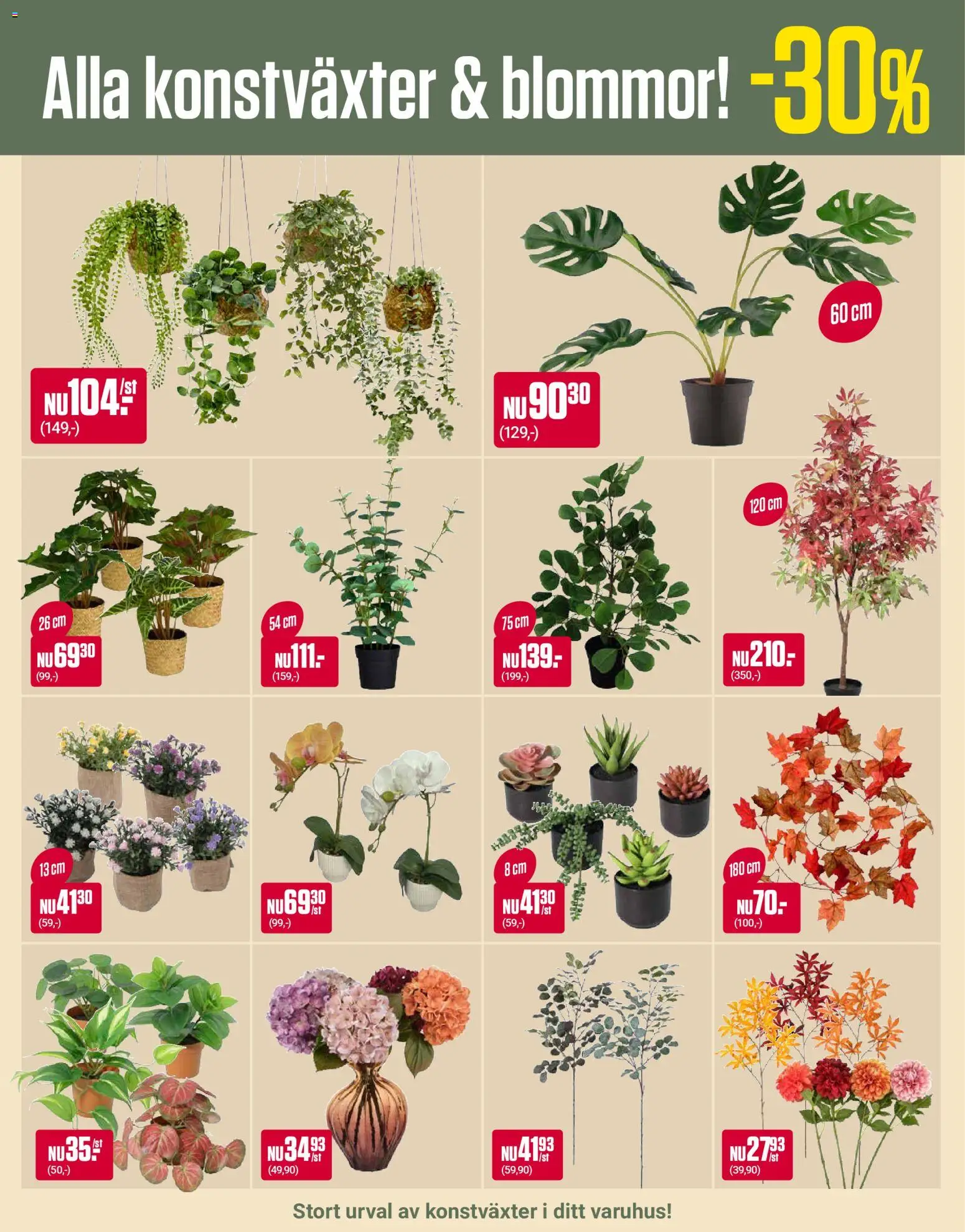 ÖoB reklamblad aktuell från 17/08/2026 | Sida: 11 | Produkter: Konstväxt, Blommor, Konstgjorda blommor