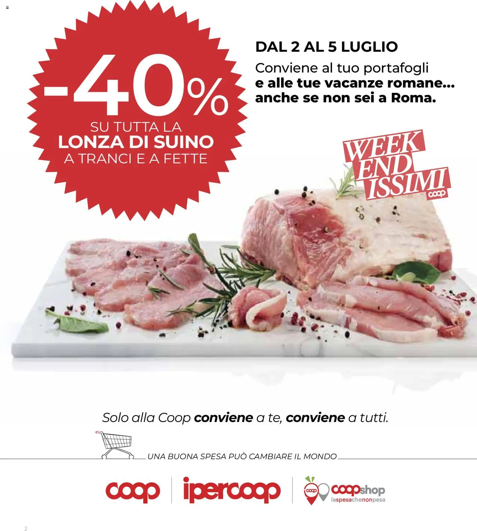 Volantino COOP del 25/06/2026 | Pagina: 2 | Prodotti: Suino
