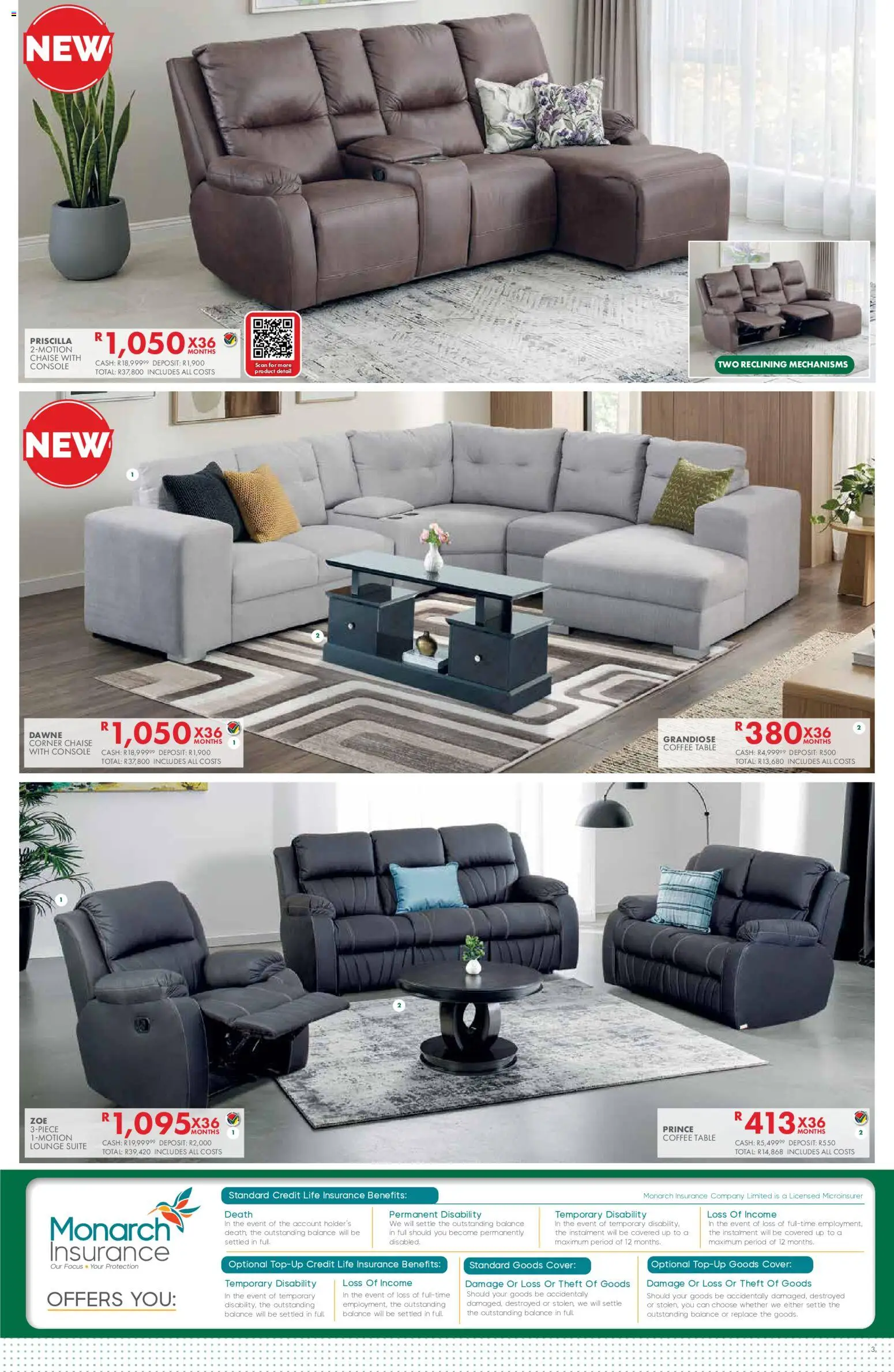 New Beares catalogue – valid from 05/10/2026 | Page: 3 | Products: Cover, Coffee table, Lounge suite, Chaise