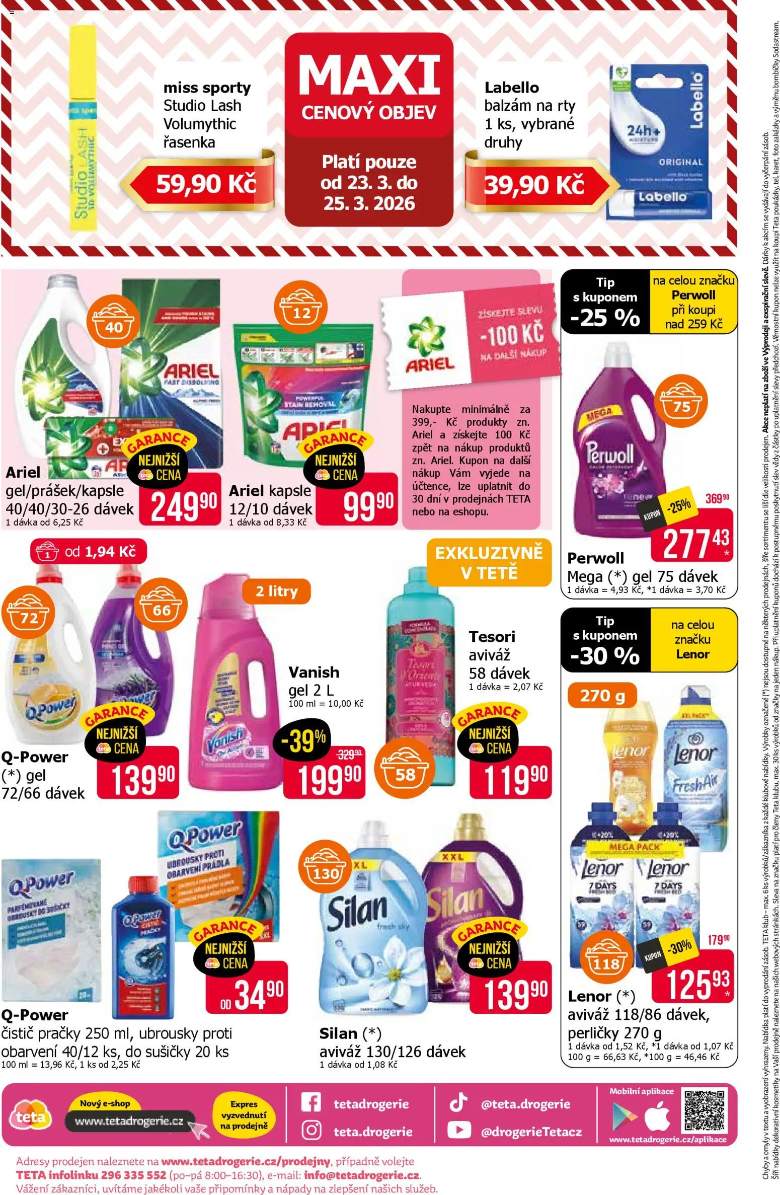 TETA Drogerie leták od 12.03.2026 | Strana: 19 | Produkty: Aviváž, Kapsle, Ariel kapsle, Řasenka