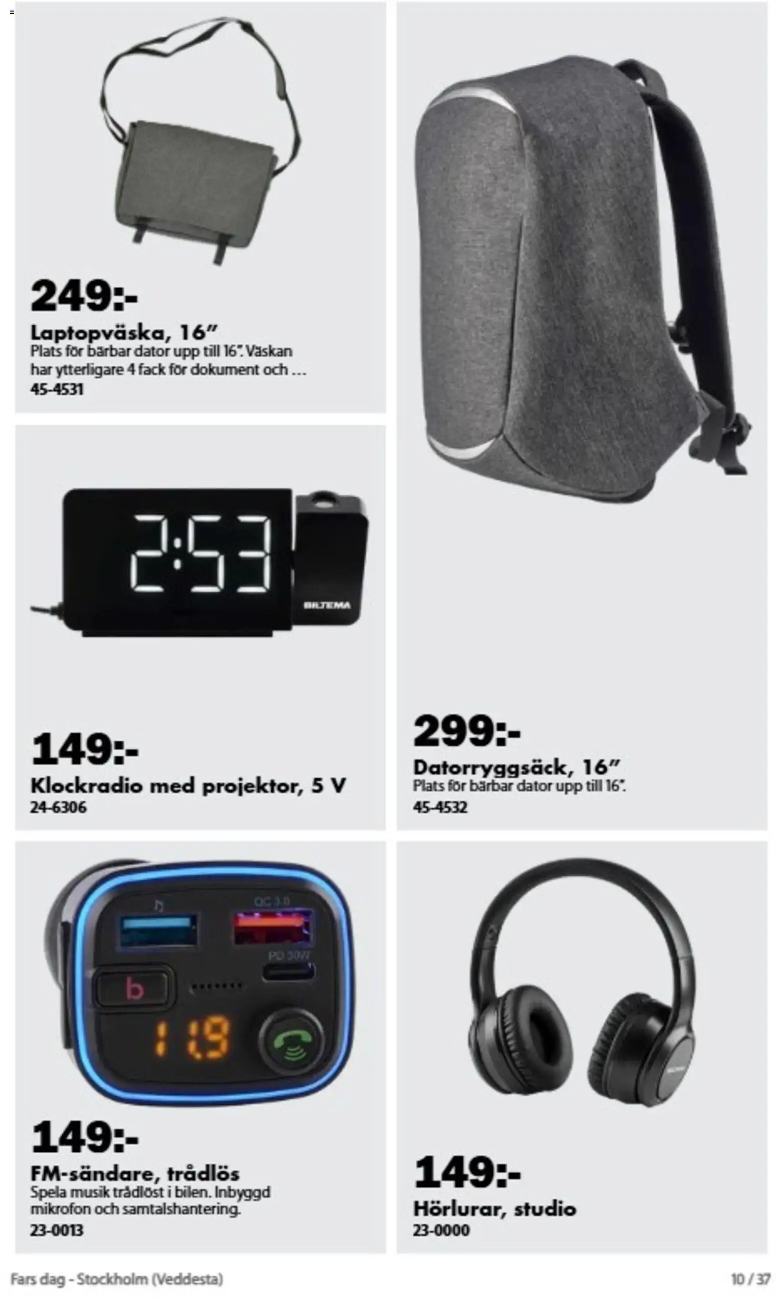 Biltema reklamblad aktuell från 26/10/2026 | Sida: 10 | Produkter: Bärbar dator, Dator, Mikrofon