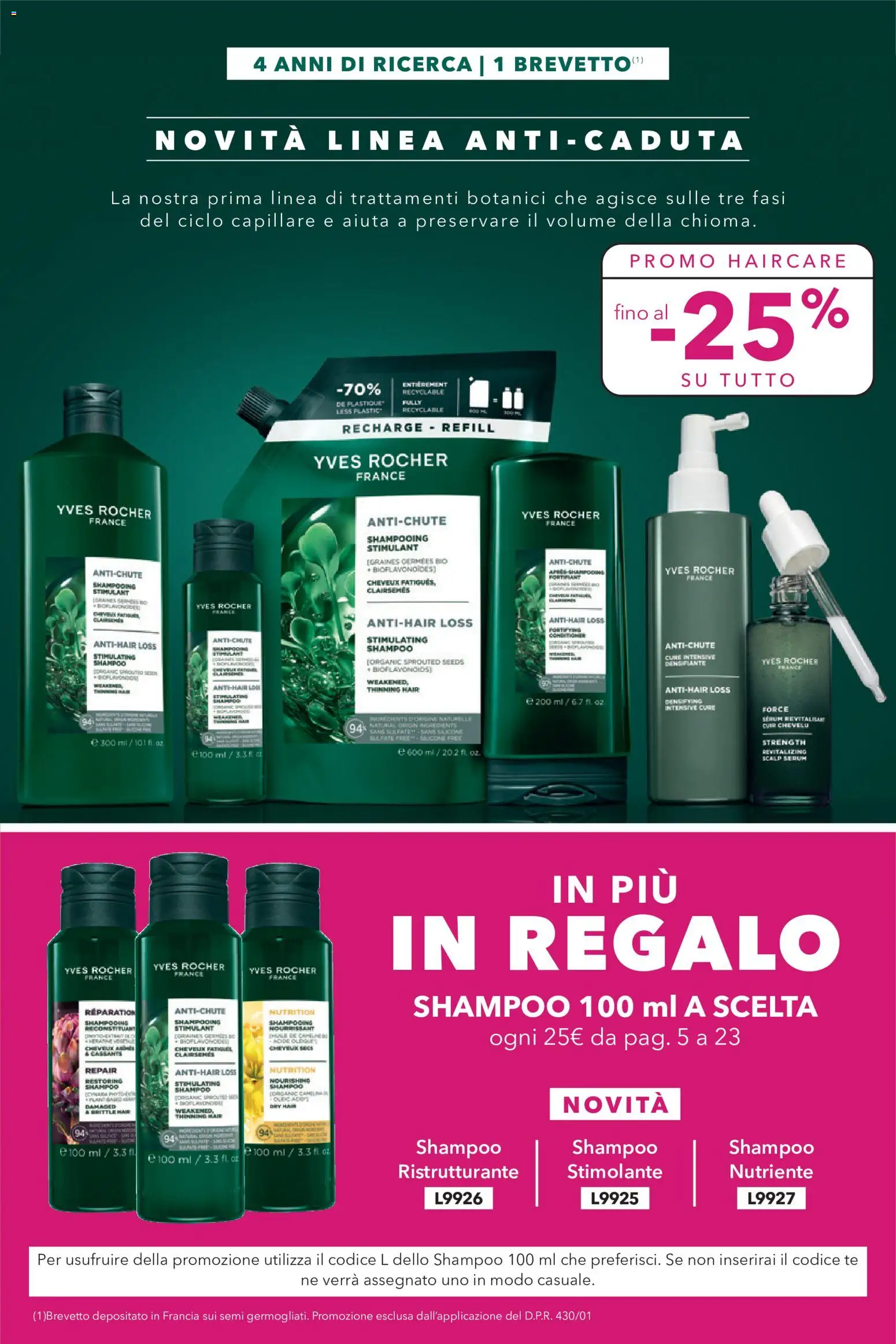 Volantino Yves Rocher del 31/08/2026 | Pagina: 3 | Prodotti: Shampoo, Tè