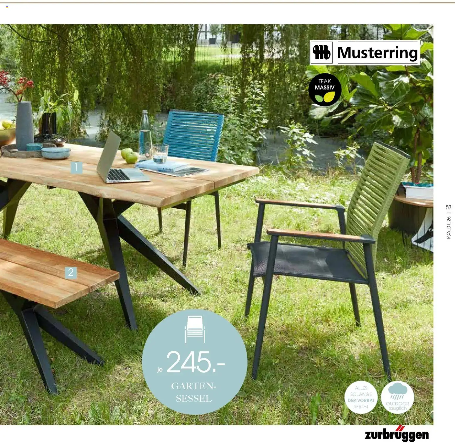 Zurbrüggen Garten Unna – gültig ab 19.03.2025 | Seite: 53 | Produkte: Sessel
