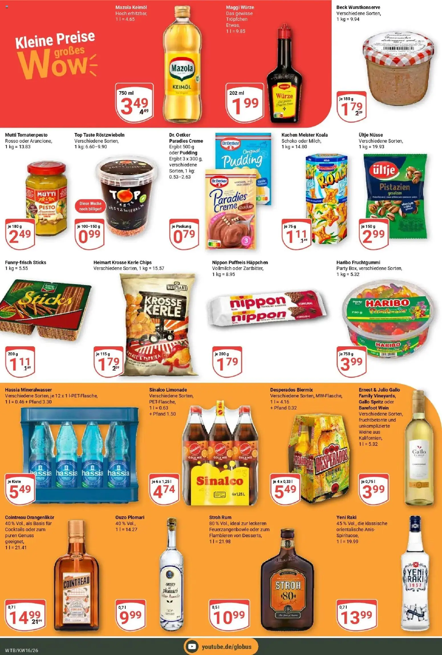 Globus Prospekt Wächtersbach	 – gültig ab 12.04.2026 | Seite: 4 | Produkte: Top, Cola, Creme, Nüsse