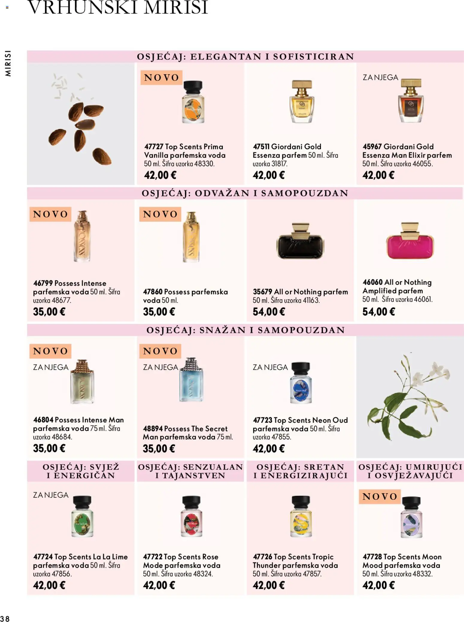 Oriflame katalog | vrijedi od 18.11.2026 | Stranica: 38 | Proizvodi: Parfem, Voda
