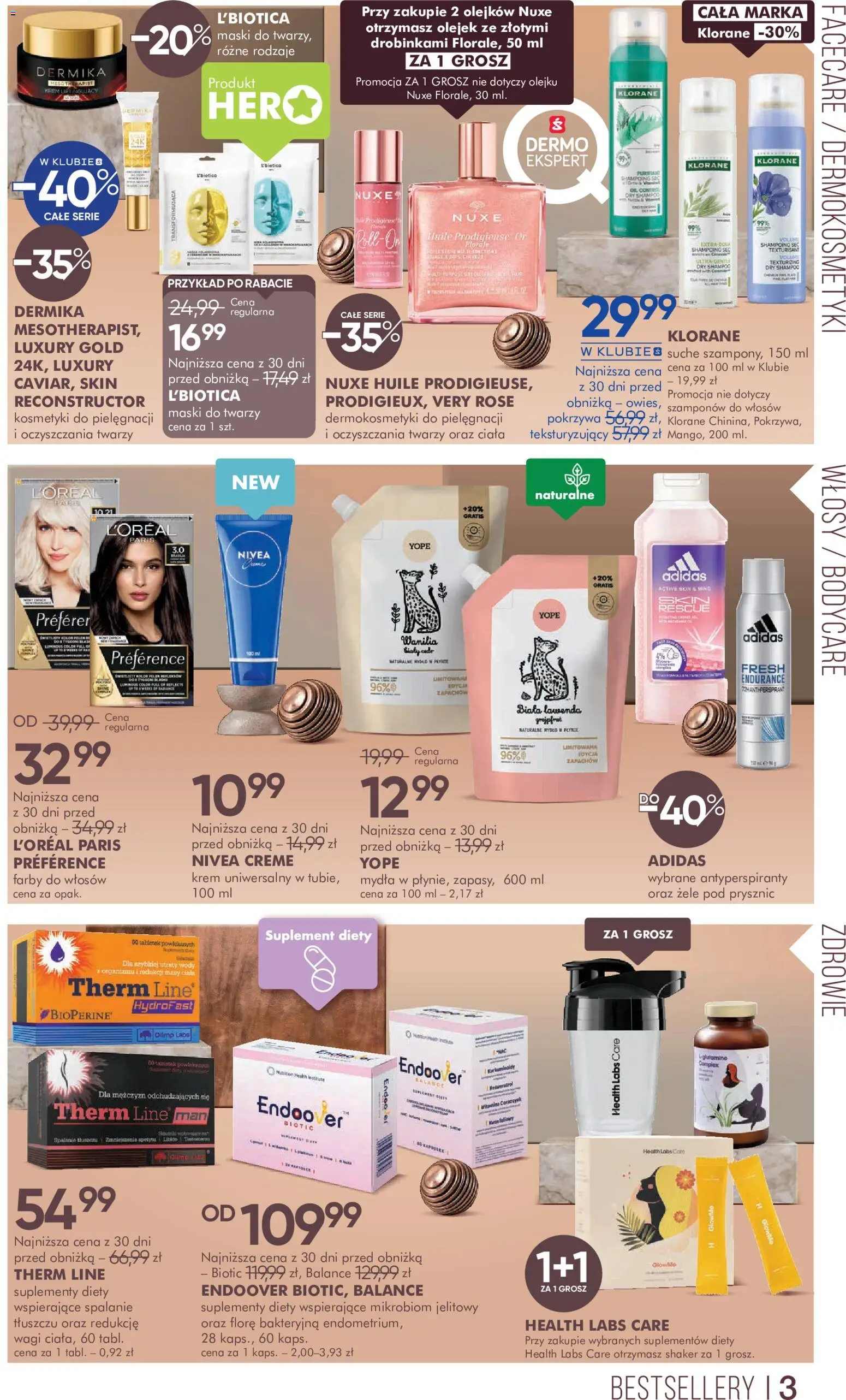 Super-pharm gazetka od 29.07.2026 | Strona: 3 | Produkty: Farby do włosów, Prysznic, Mydło, Krem