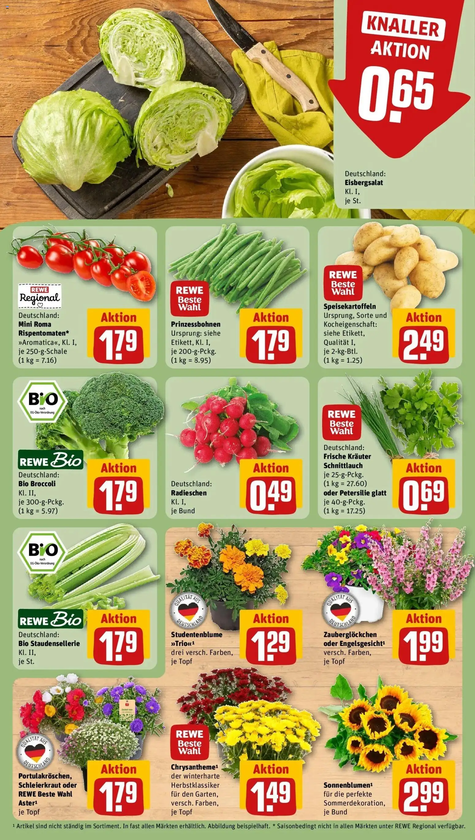Rewe Prospekt Berlin / Prenzlauer Berg – gültig ab 06.07.2026 | Seite: 5 | Produkte: Eisbergsalat, Petersilie