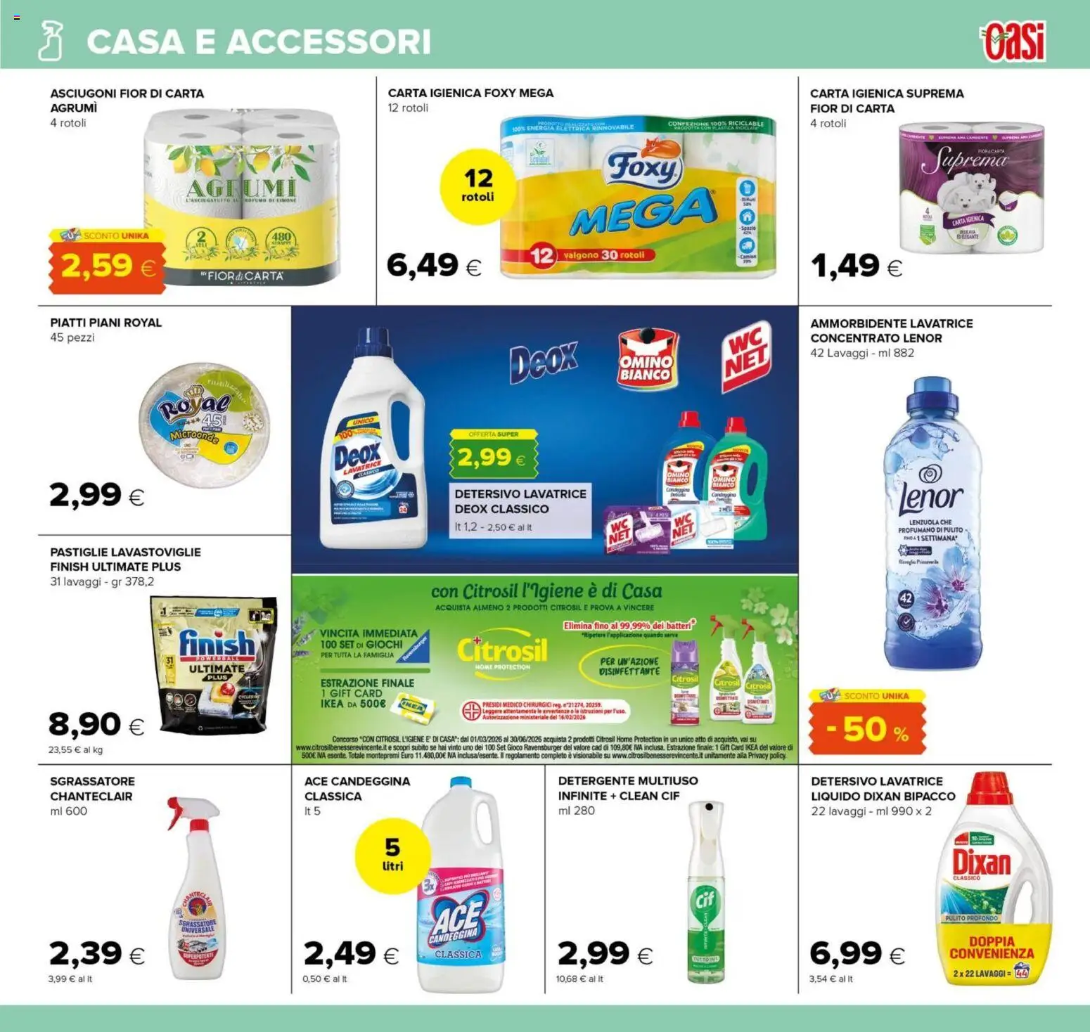 Volantino Oasi del 04.06.2026 | Pagina: 27 | Prodotti: Microonde, Detergente, Agrumi, Lenzuola