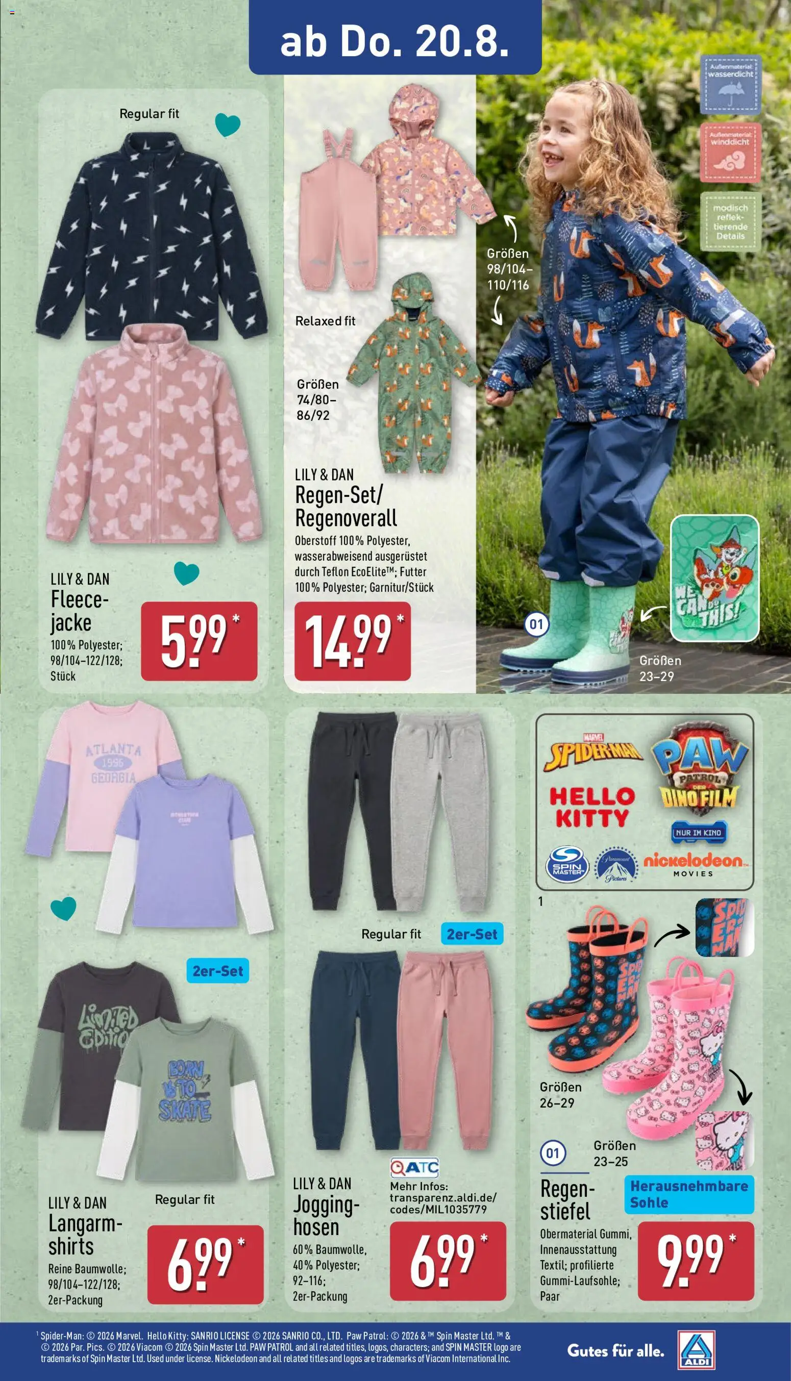 Aldi Prospekt – gültig ab 17.08.2026 | Seite: 8 | Produkte: Jacke, Stiefel