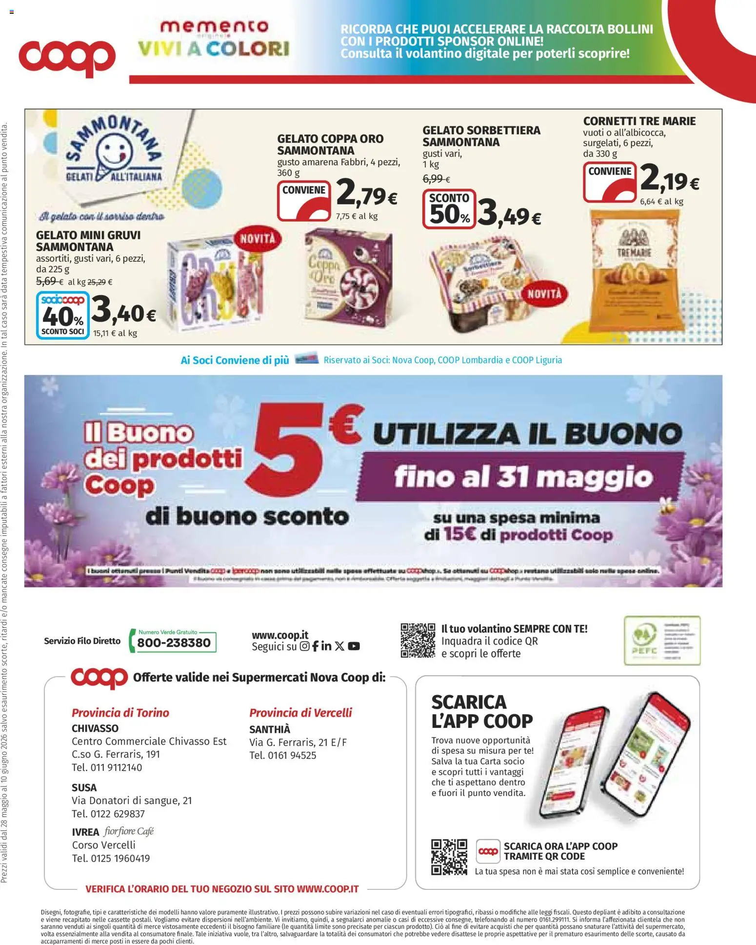 Volantino COOP del 28.05.2026 | Pagina: 33 | Prodotti: Tè, Gelato, Data, Amarena