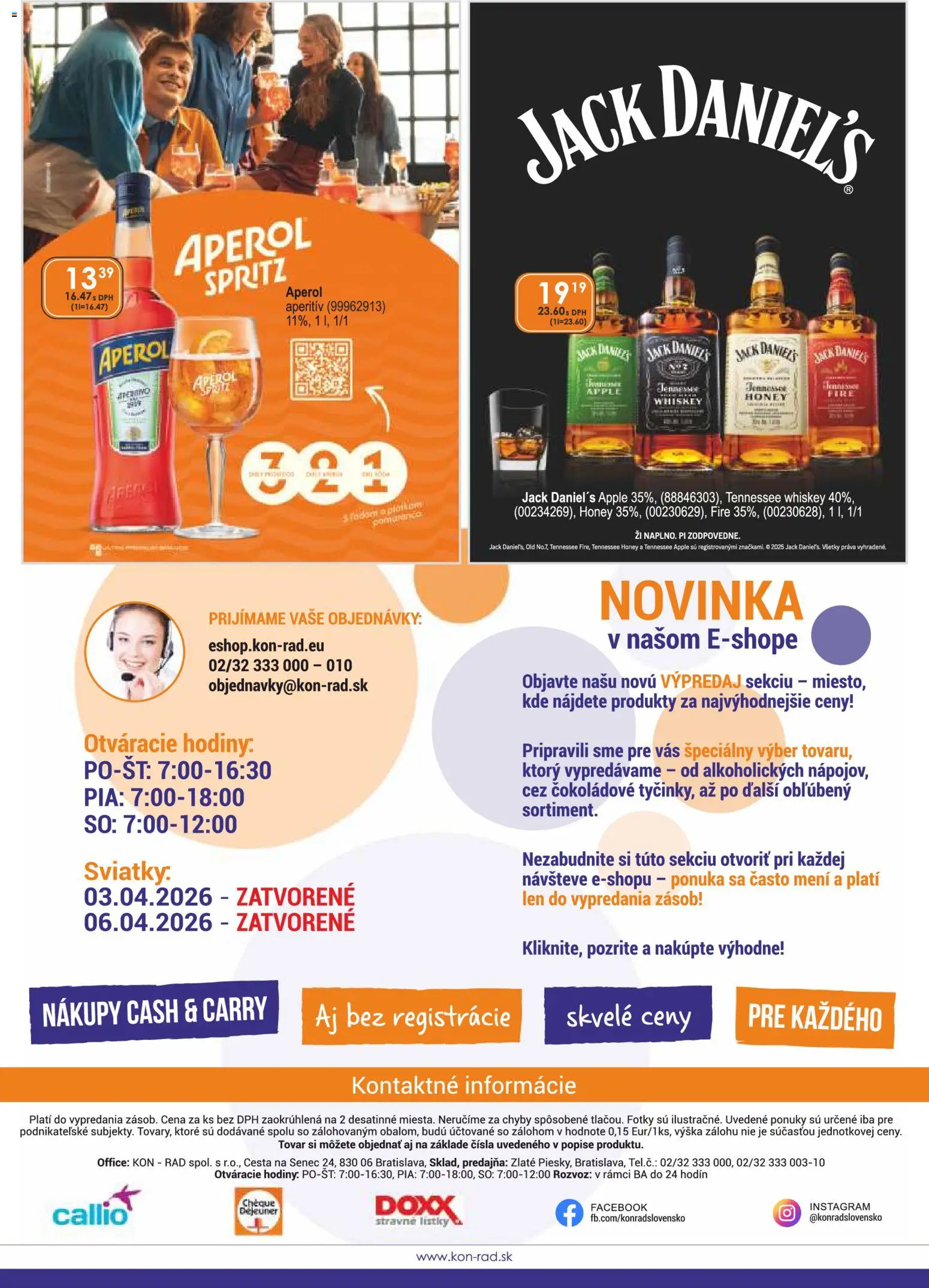 Nové KON - RAD akcie – leták je platný od 01.04.2026 | Strana: 44 | Produkty: Hodiny, Pomaranče, Apple