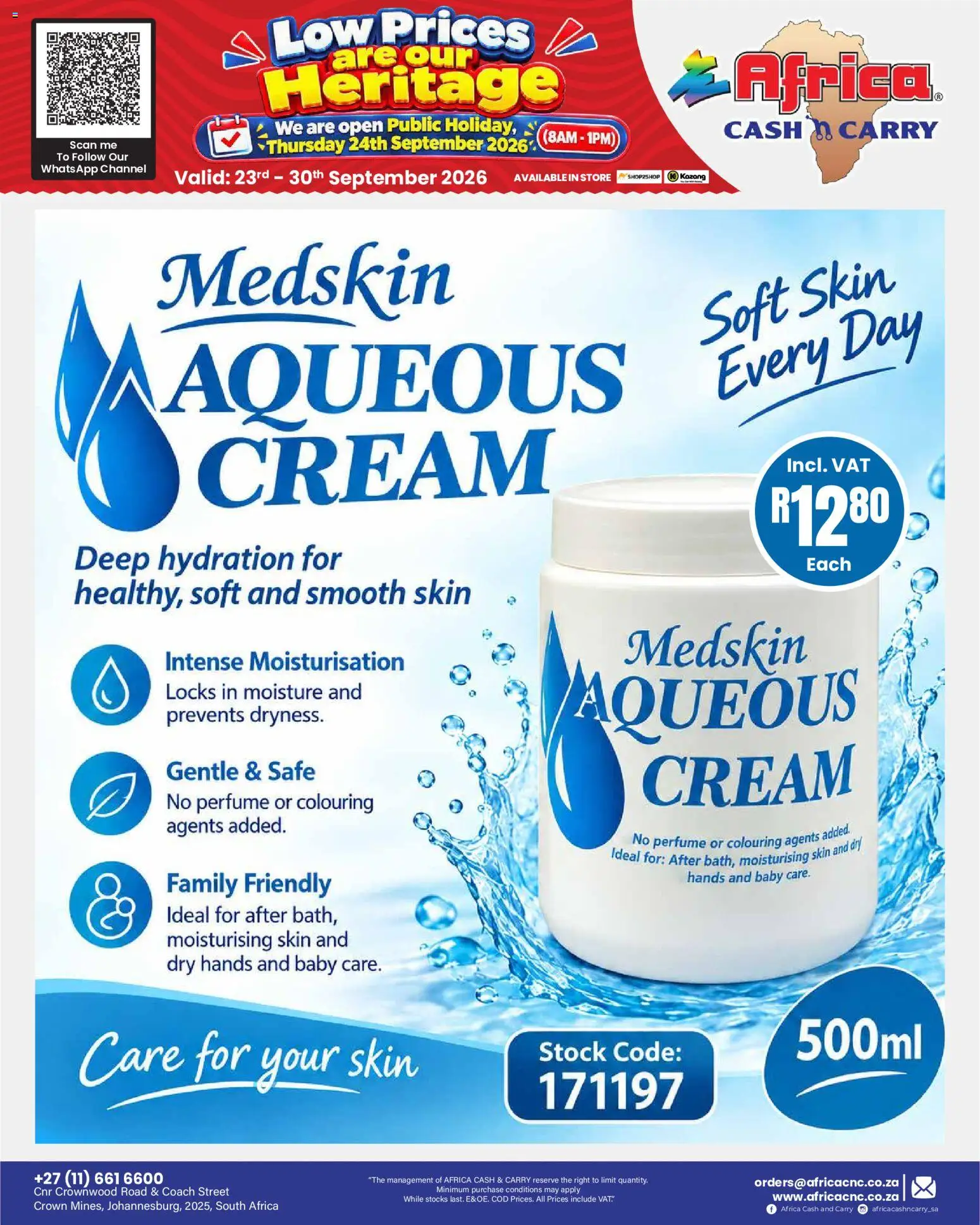 New Africa Cash & Carry catalogue – valid from 23/09/2026 | Page: 71 | Products: Perfume, Cream, Stock, Day cream