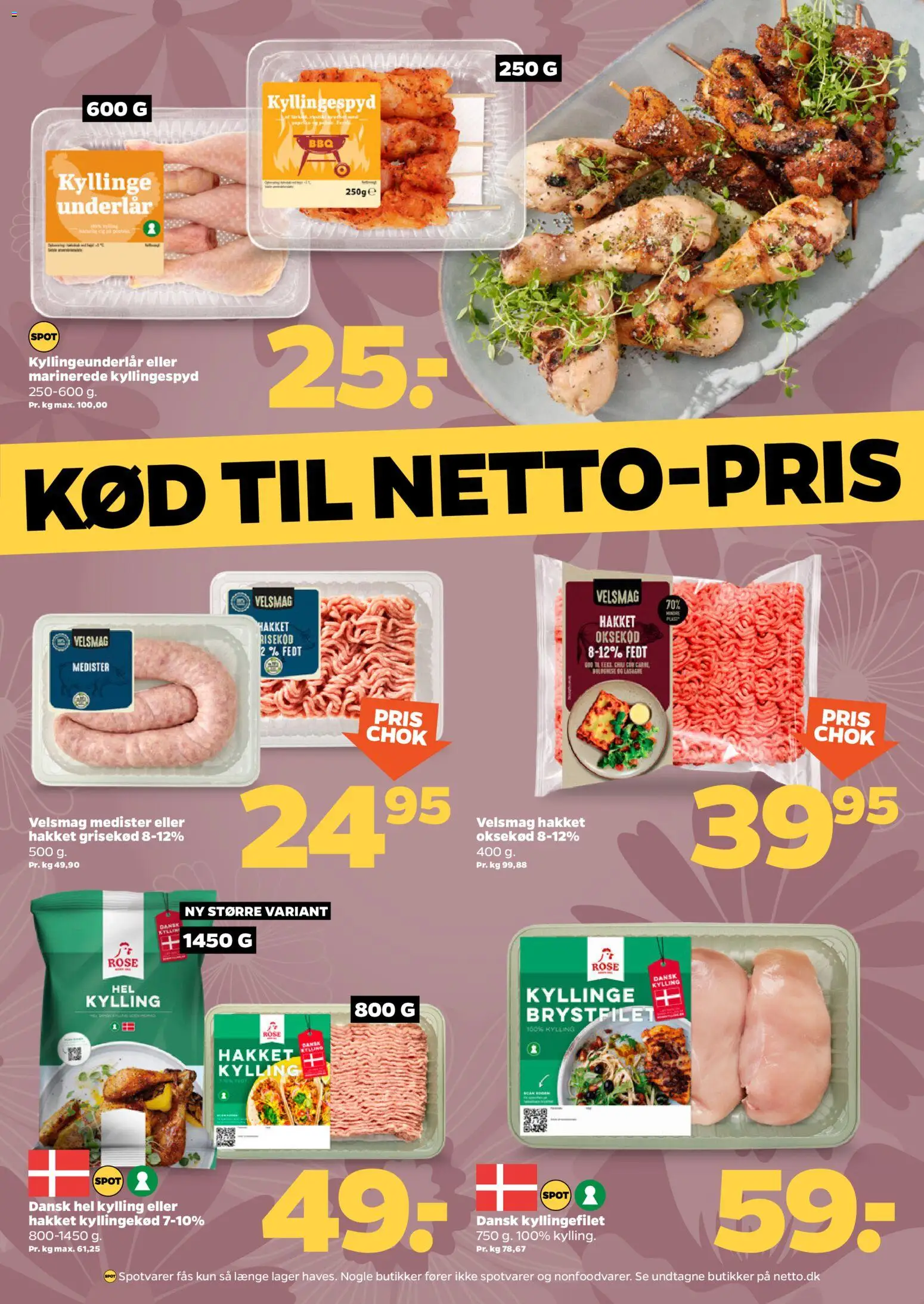 Netto tilbudsavis – gyldig fra 25/07/2026 | Side: 12 | Produkter: Kyllingekød, Oksekød